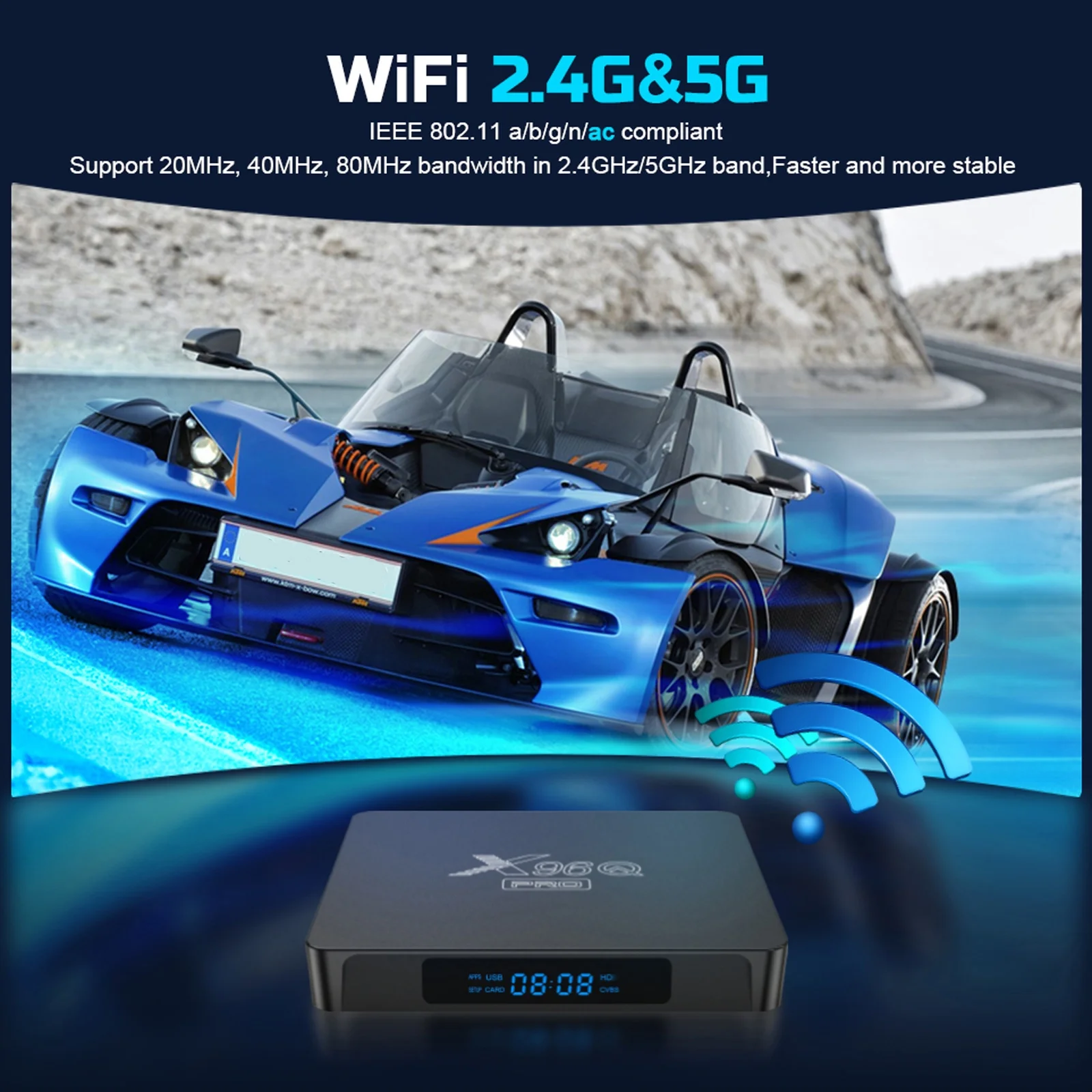 Internet TV Set-Top Box, X96Q PRO Android 10.0, 4K UHD Media Player, Allwinner H313 Quad-core, Dual WiFi, 100M LAN Upgrade Your Home Entertainment