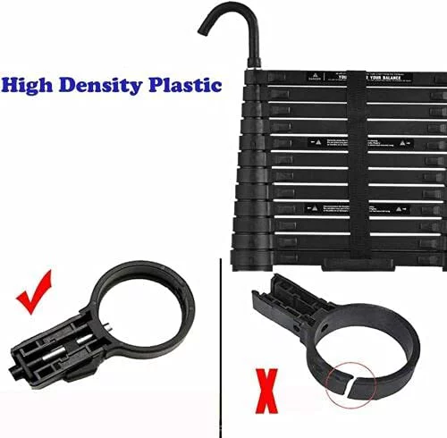 Telescoping Ladder with 2 Detachable Roof Hooks, 10 FT Aluminum Extension Ladder Step Ladders Loft Ladder Attic Ladder Collapsible Ladders for Home, Multi-Purpose Telescopic Ladder, 330 lb Capacity