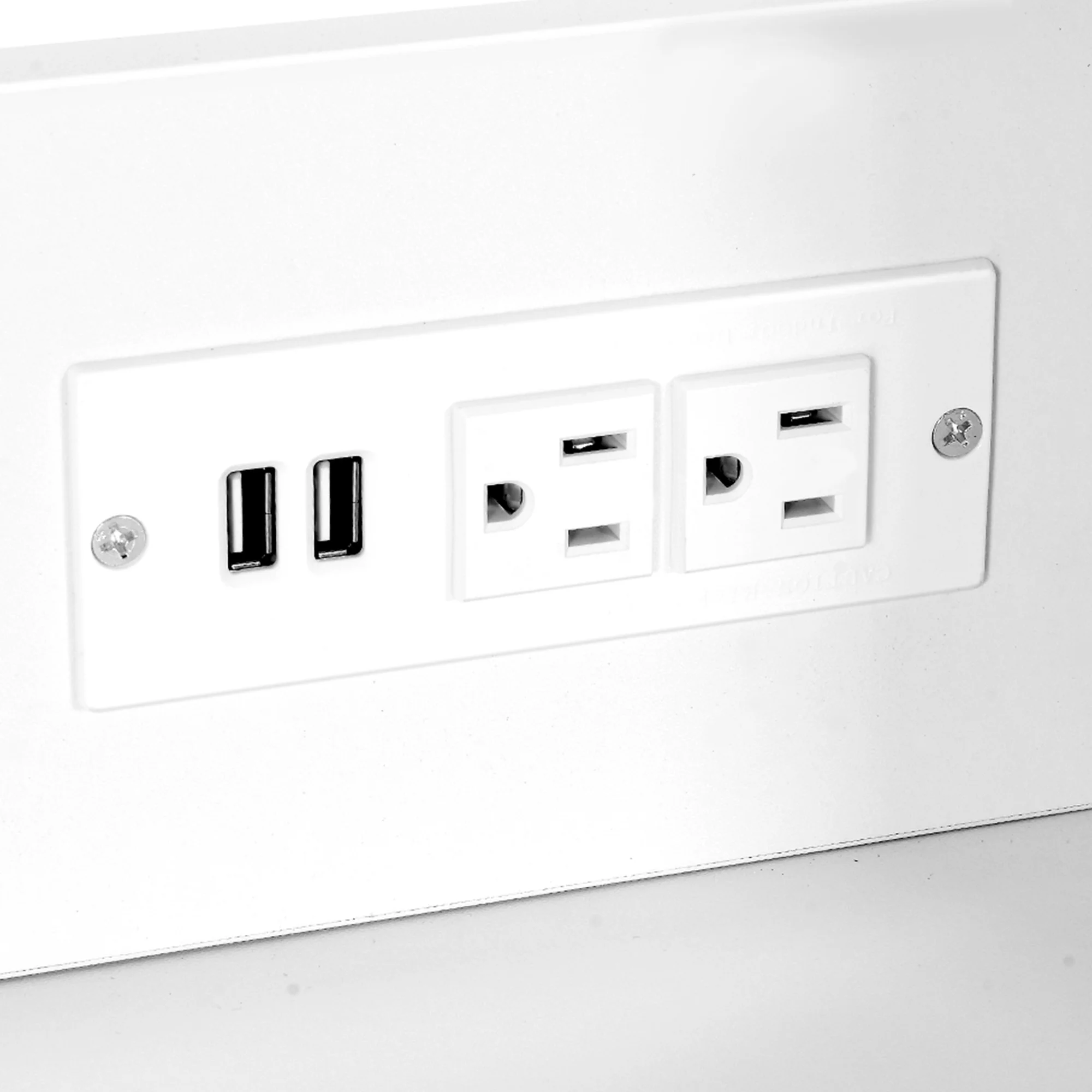 Dextrus Large Hidden Cat Litter Box Furniture With Charging Station and 3 Storage Shelves and Doors, Cat Litter Box Enclosure, Wood Cat Washroom Storage Indoor Cat House Furniture , White & Gold