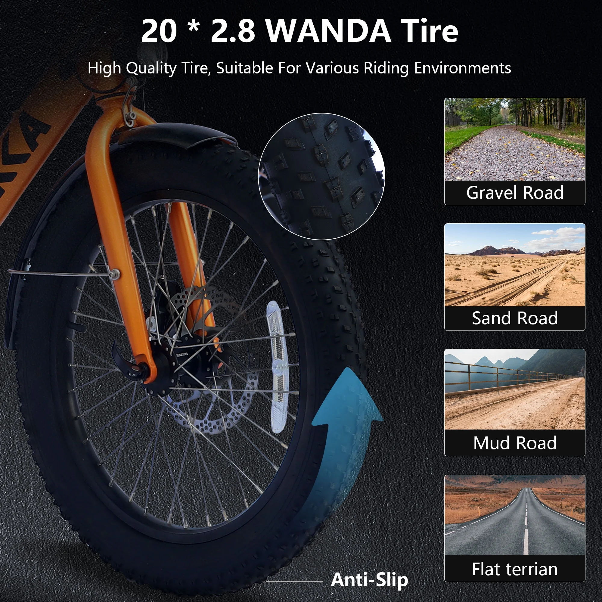 Electric Bike for Adults 500W Motor 25MPH Max Speed 48V 10AH Removable Battery 20