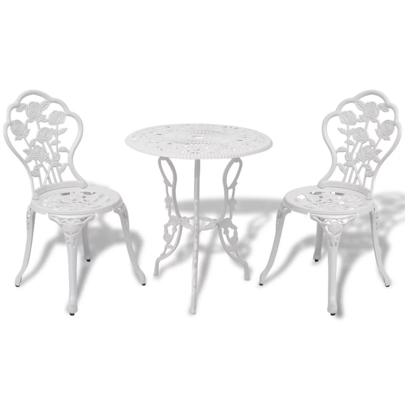 Irfora ,3 Piece SetSet Table And Chairs Cast Aluminum White Small Patio FurnitureFurniture Rewis 42165 Zeyuan Barash Camerina