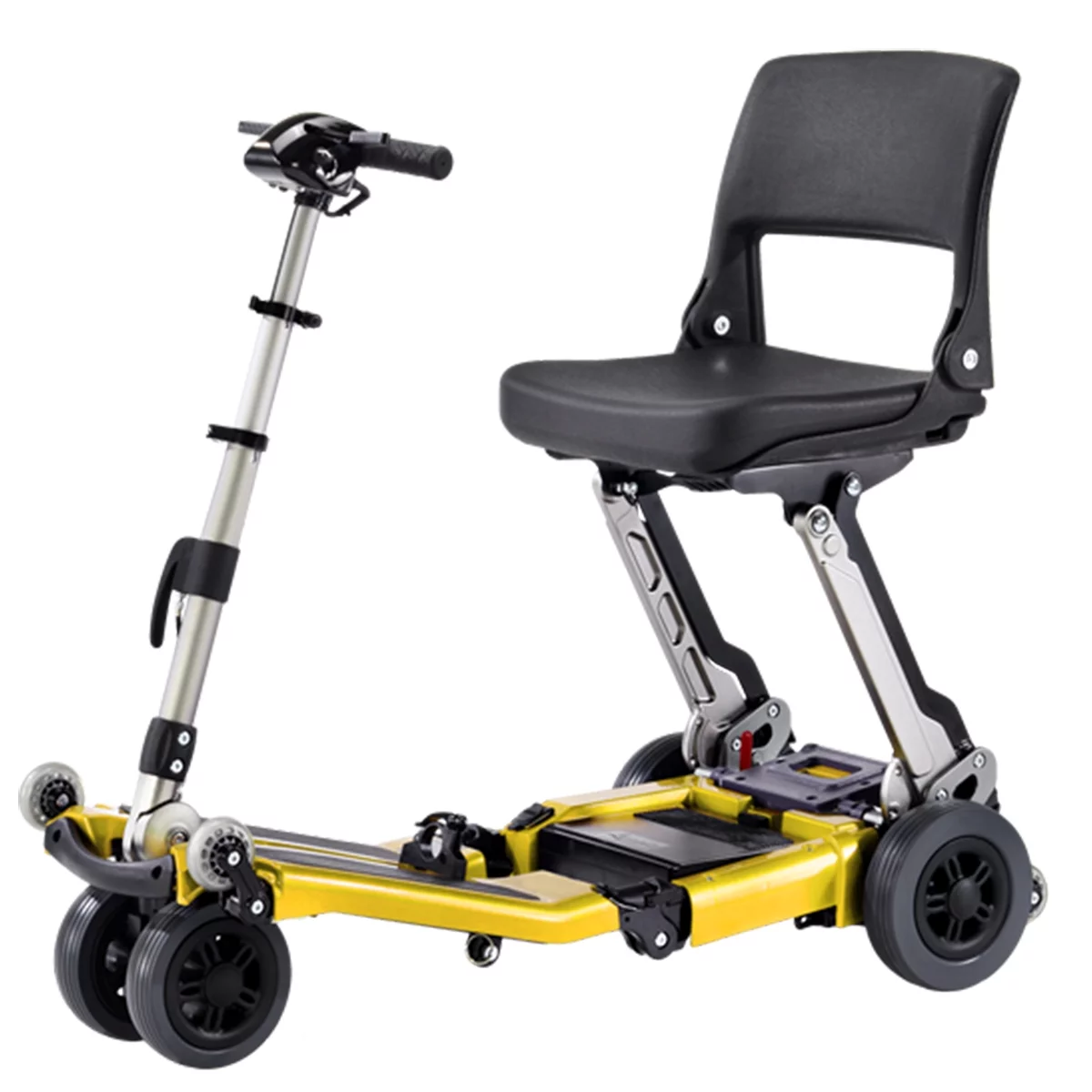 Luggie Standard Folding Mobility Scooter, Yellow