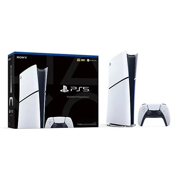 PlayStation 5 Digital Slim Console + PlayStation 5 DualSense Charging Station for Controller - Includes PS5 Console & DualSense Controller - 16GB RAM 1TB SSD - Custom Integrated I/O - Up to 120fps ...