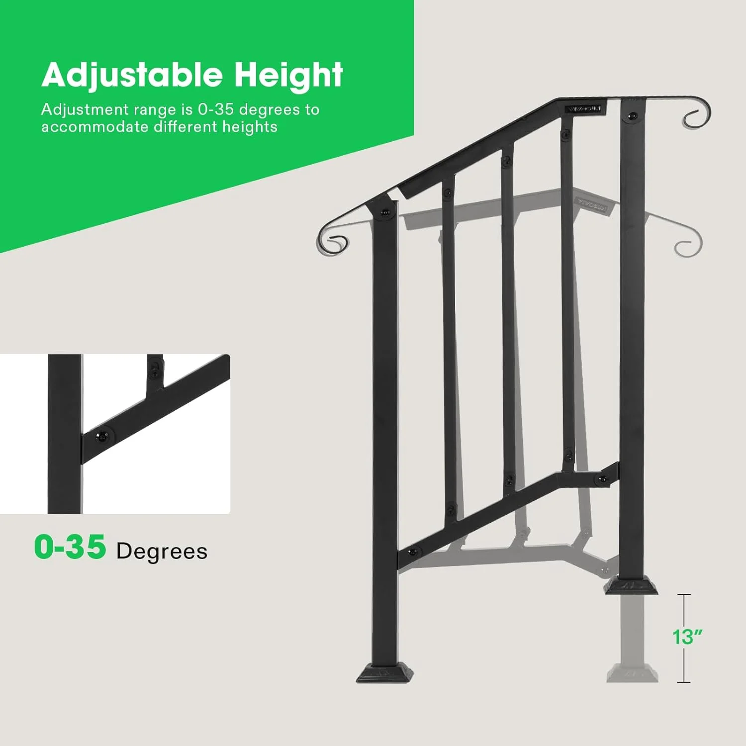 VIVOSUN Outdoor Handrail, 26
