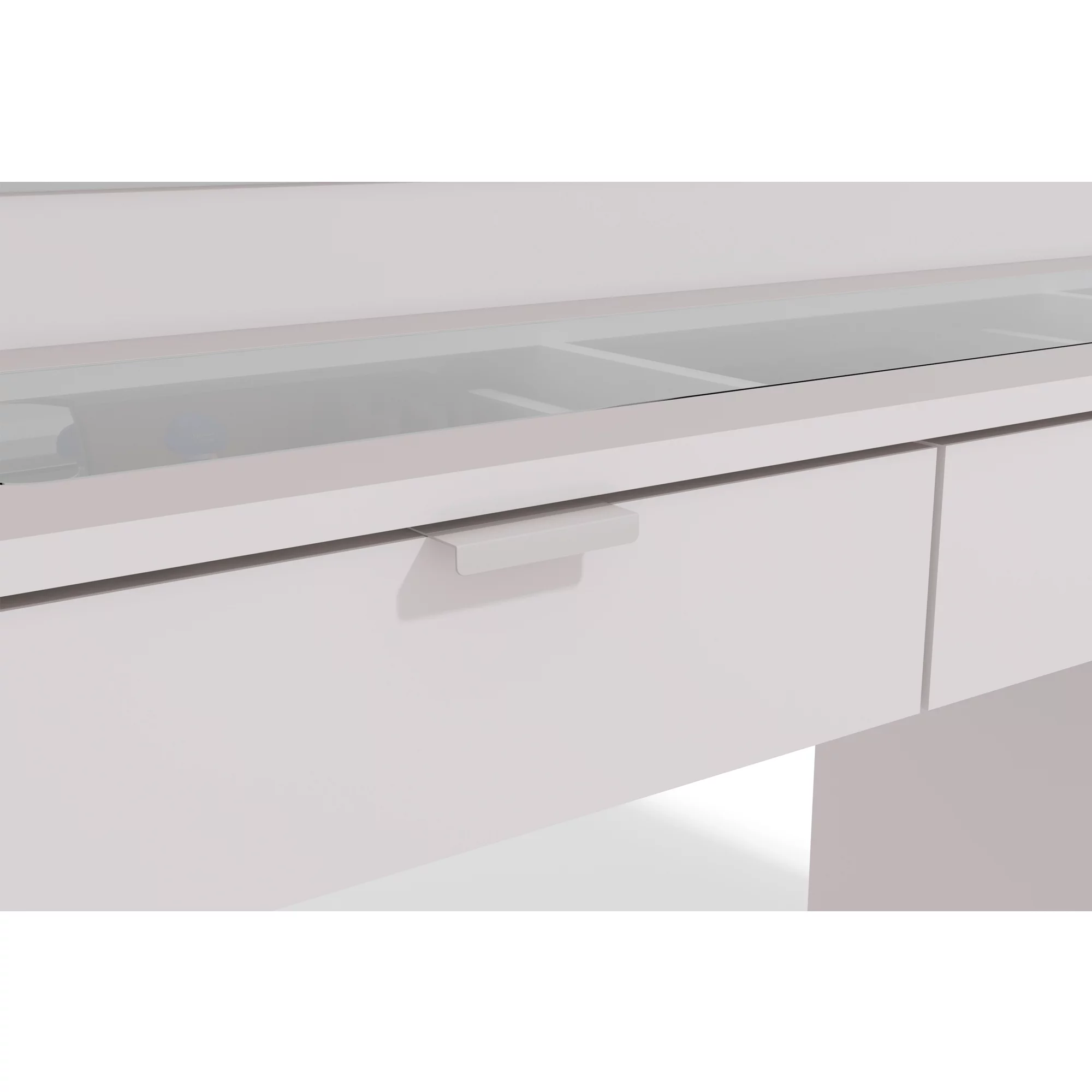 Boahaus Modern Vanity Makeup Desk Set, White Finish, for Bedroom