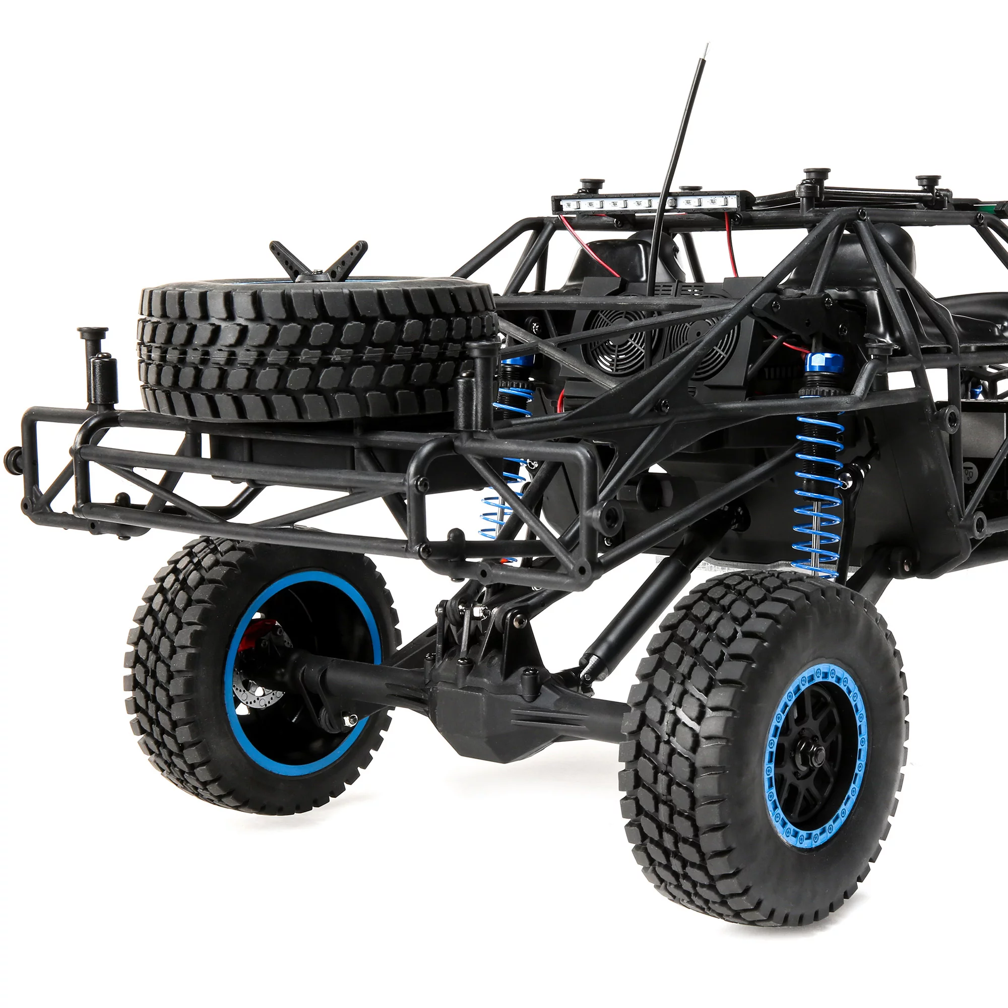 Losi RC Truck 1/10 King Shocks Ford Raptor Baja Rey 4 Wheel Drive Brushless RTR Battery and Charger Not Included with SMART LOS03020V2T1 Cars Electric RTR 1/10 Off-Road