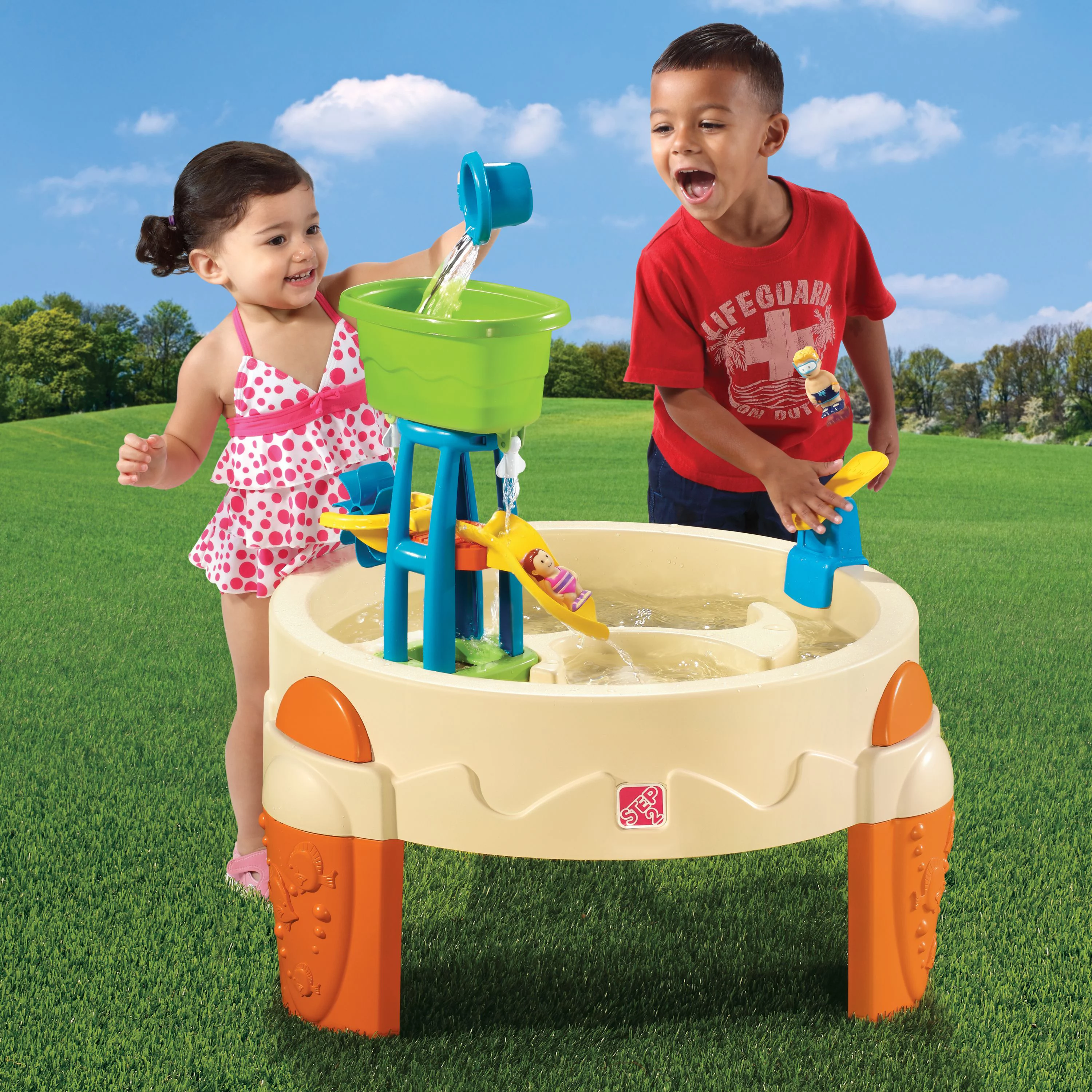 Step2 Big Splash Waterpark Water Table With 7 Piece Accessory Set
