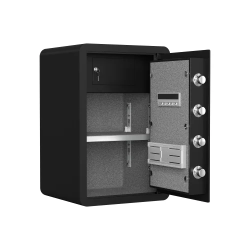 High Security Large safe, 2.5 Cubic Feet Safe with Electronic Password Lock, sSafe with Private Cabinet Suitable for home, Office, and Hotel use