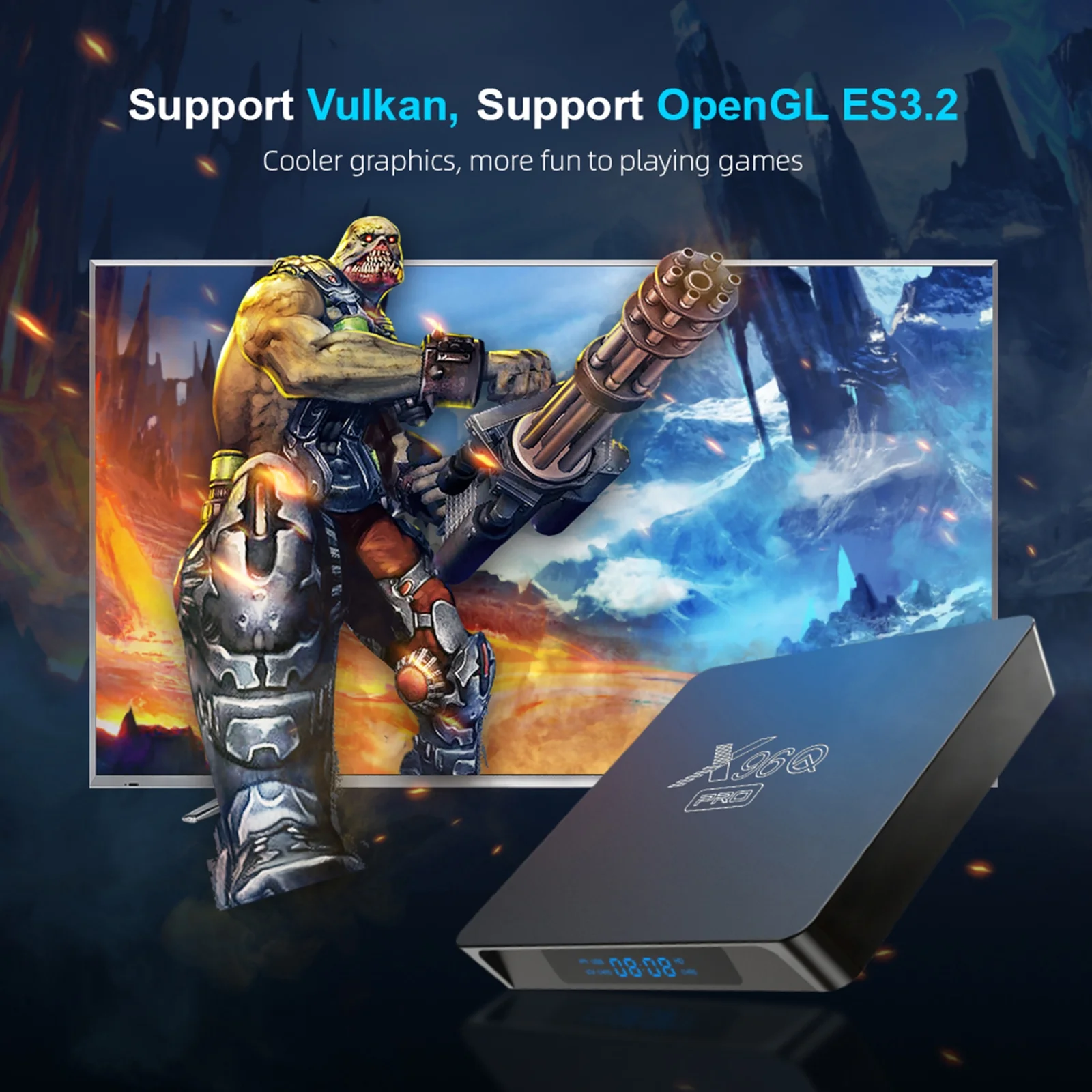 Internet TV Set-Top Box, X96Q PRO Android 10.0, 4K UHD Media Player, Allwinner H313 Quad-core, Dual WiFi, 100M LAN Upgrade Your Home Entertainment