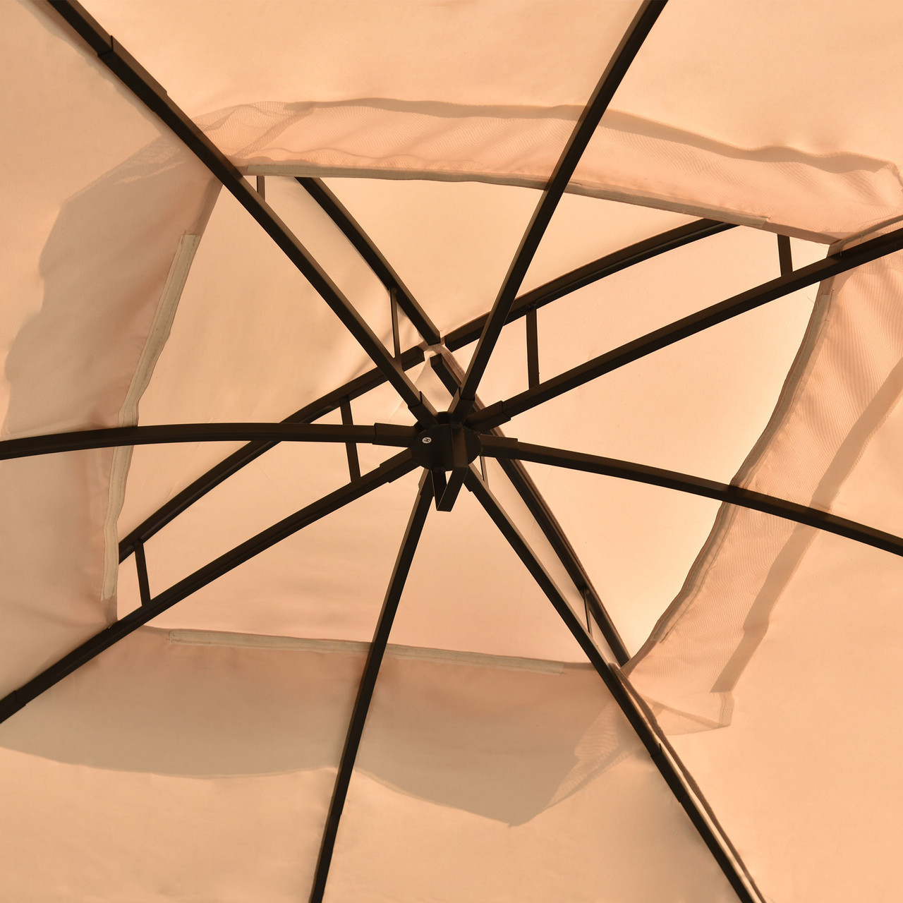 Patio Outdoor Gazebo - Double Roof Canopy with Mosquito Netting | 9.8 Ft. W x 11.8 Ft. D