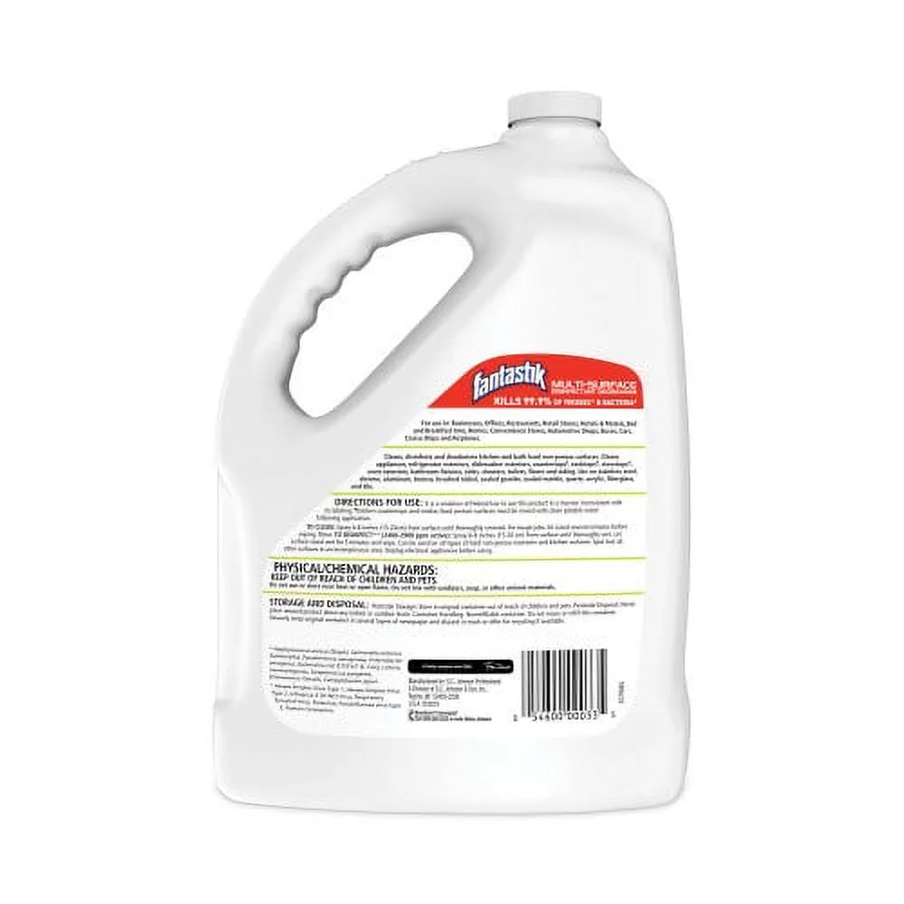 Fantastik Multi-Surface Disinfectant Degreaser, Pleasant Scent, 1 Gallon Bottle, Each