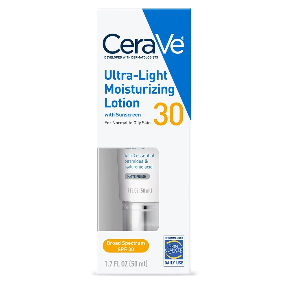 CeraVe Ultra-Light Face Lotion SPF 30 Moisturizer with Sunscreen