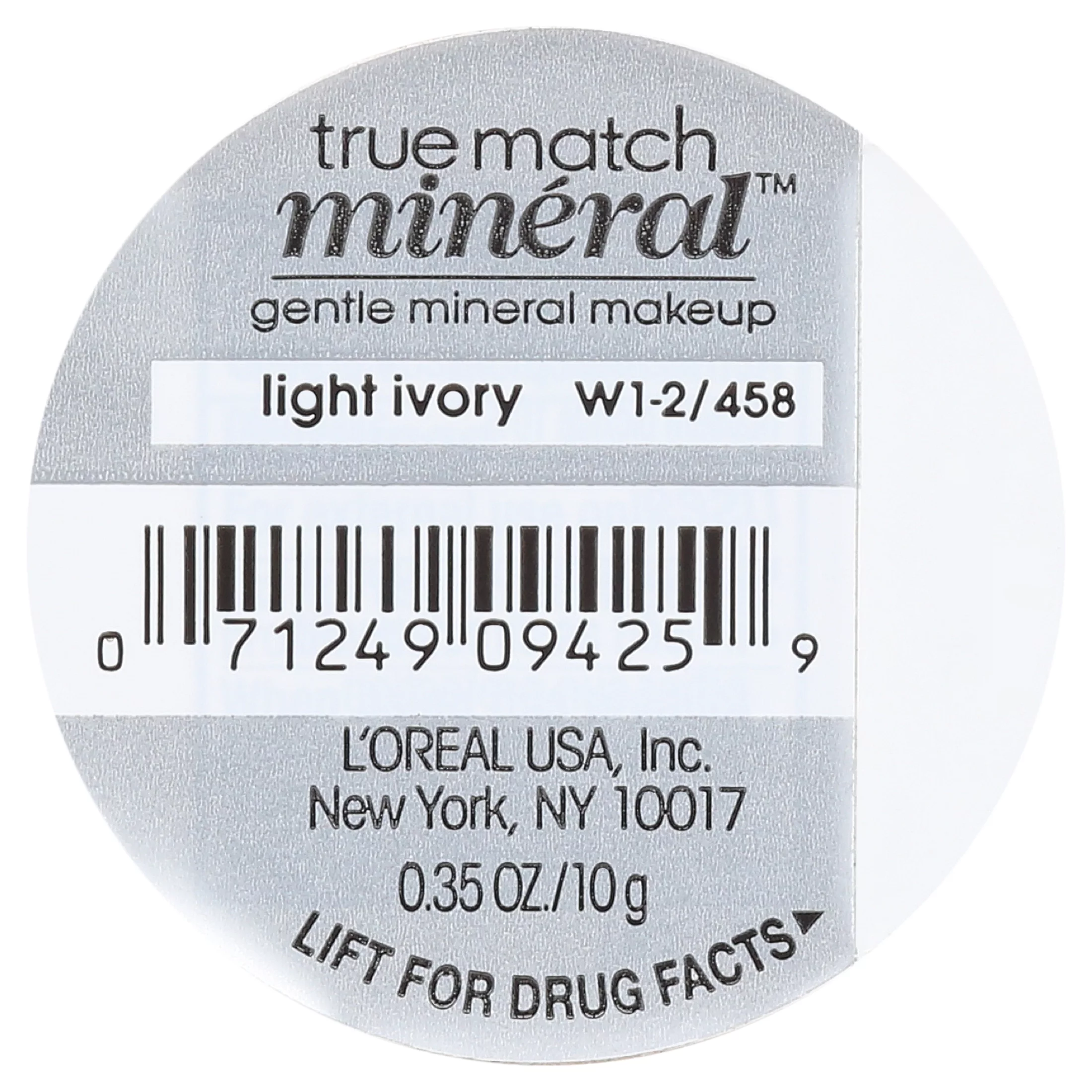 L'Oreal Paris True Match Loose Powder Foundation Makeup, Light Ivory, 0.35 oz