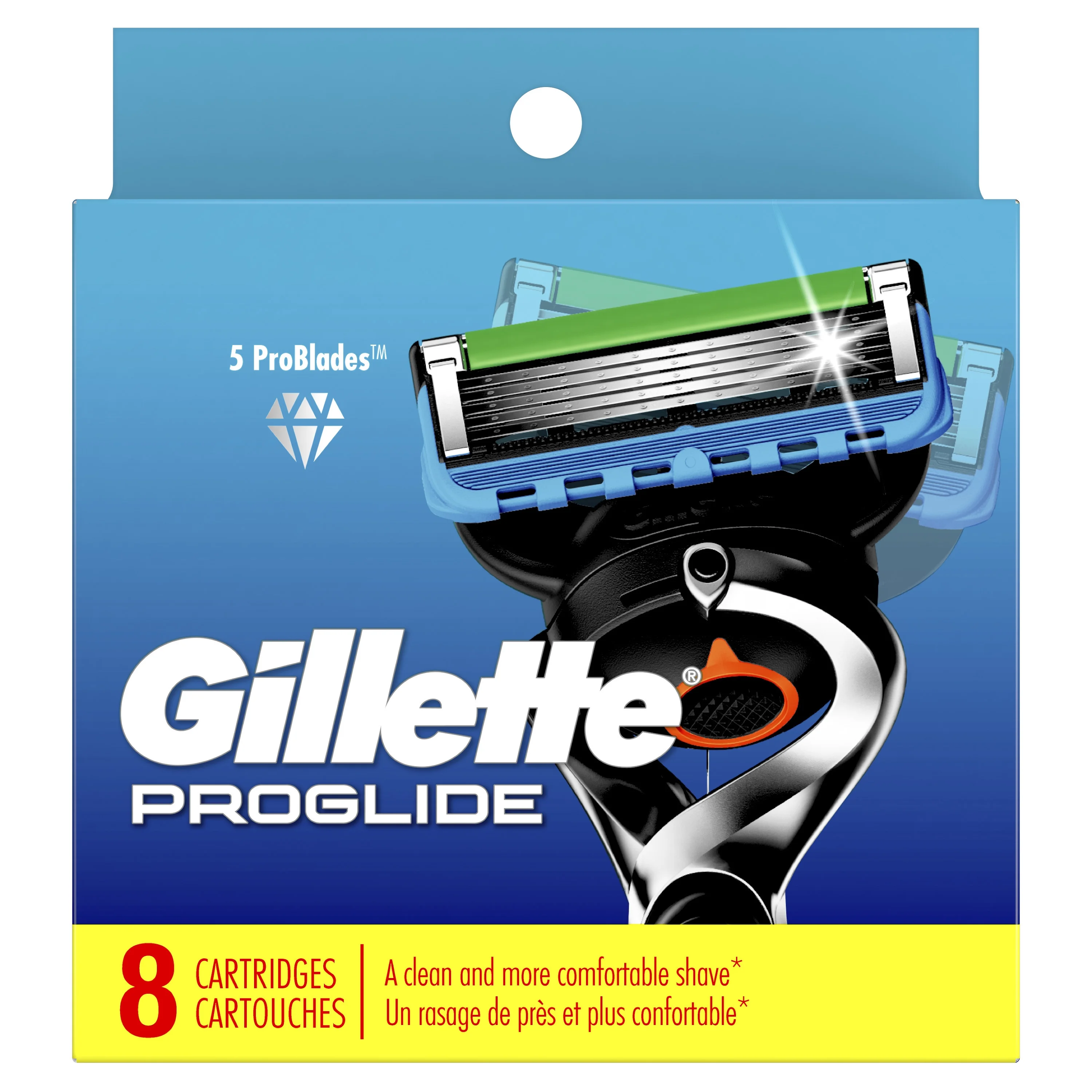 Gillette ProGlide Men's Razor Blades, 8 Blade Refills