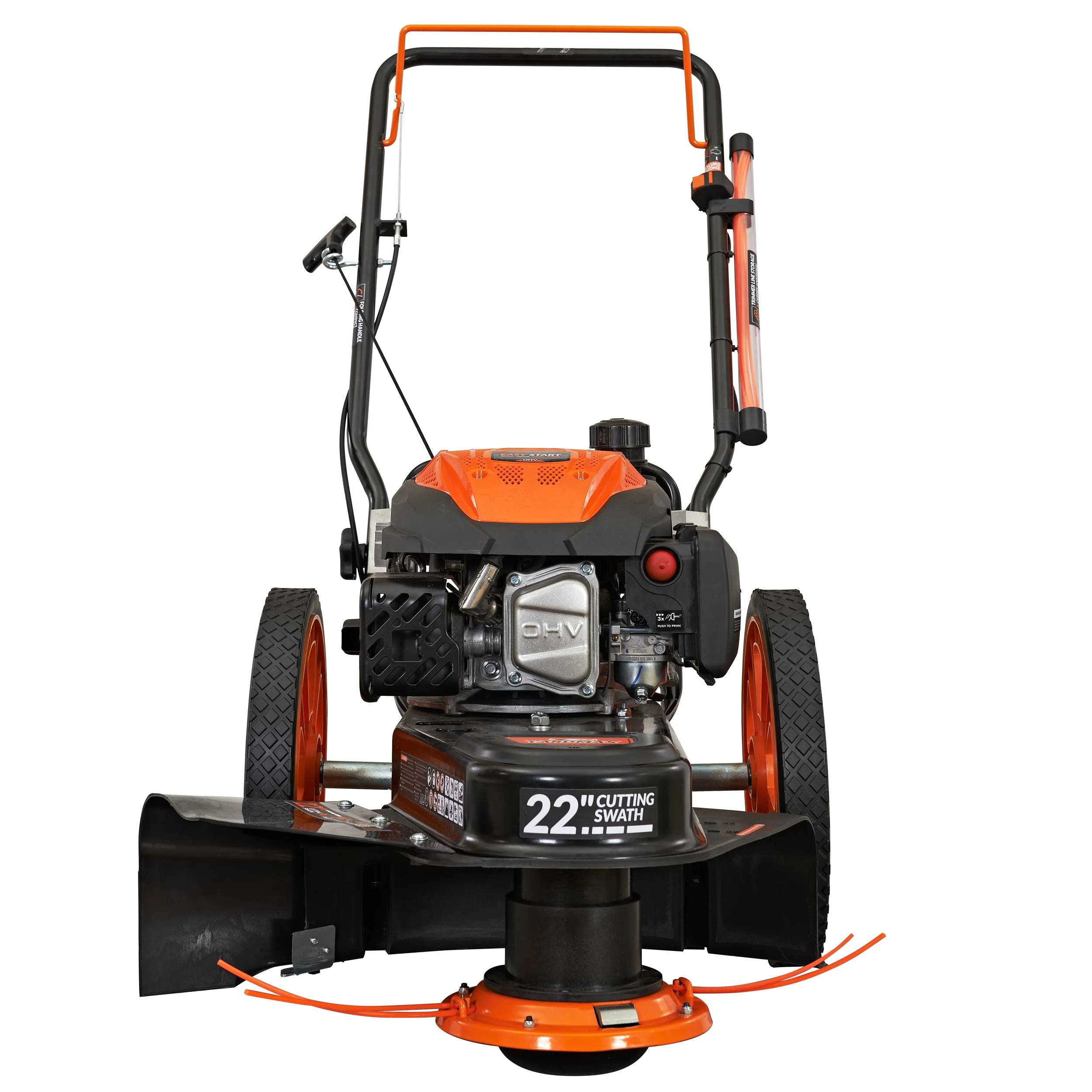YARDMAX 22 in. 170cc Gas Walk Behind  String Trimmer Mower