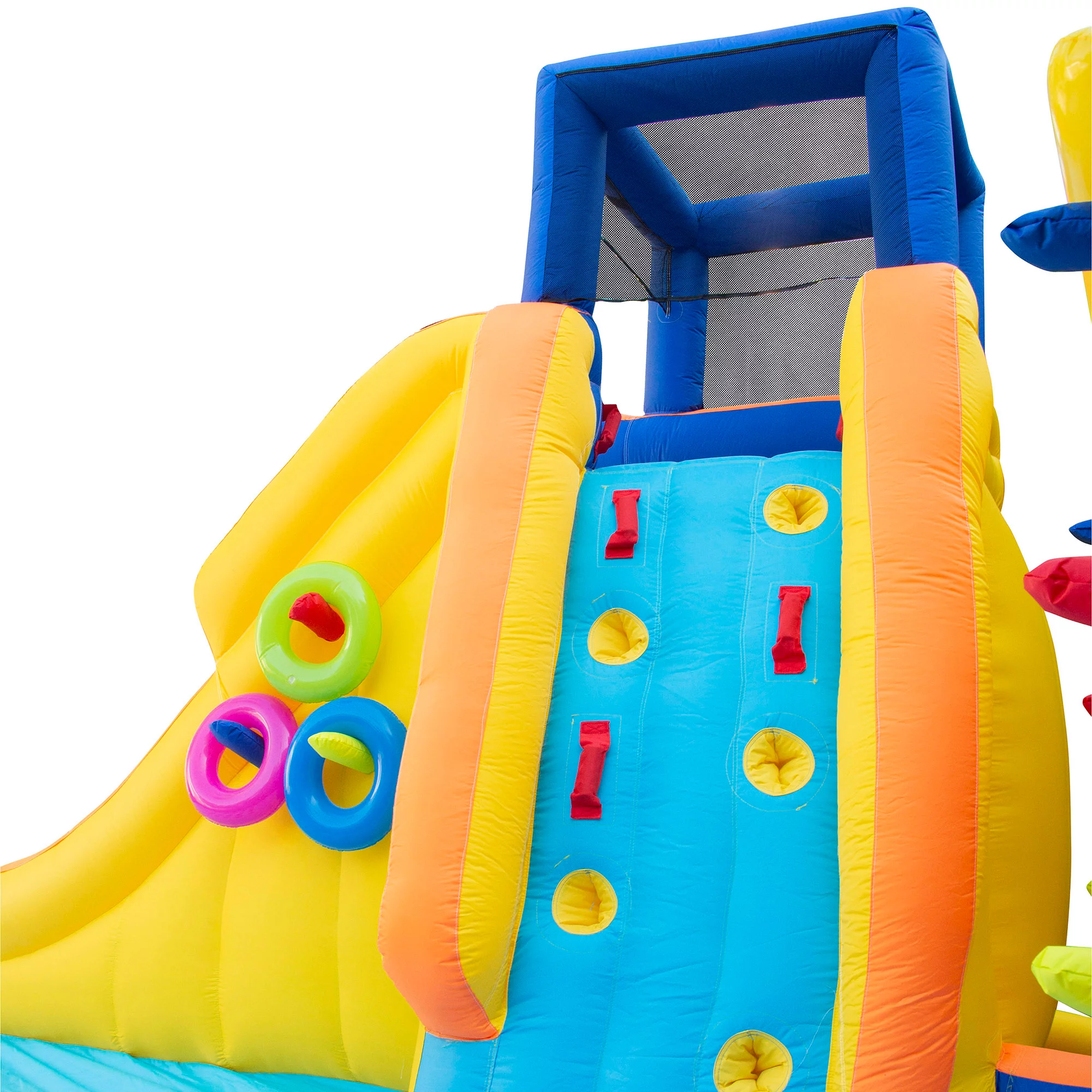 Banzai Inflatable Bouncer Water Game Park with Twister, Limbo, & Ring Toss