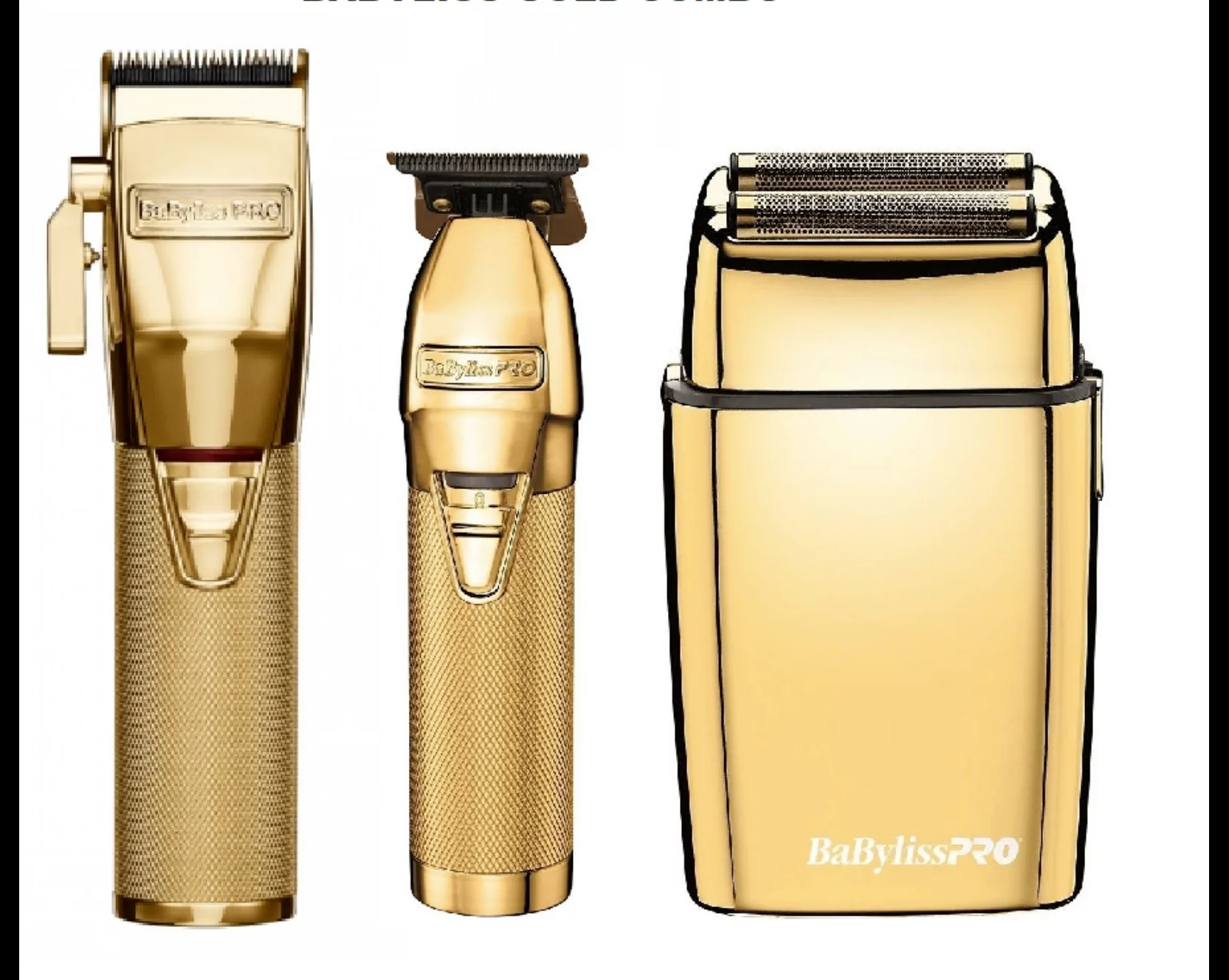 BaByliss PRO COMBO CLIPPER FX870G, SHAVER FXFS2G, TRIMMER FX787G GOLD