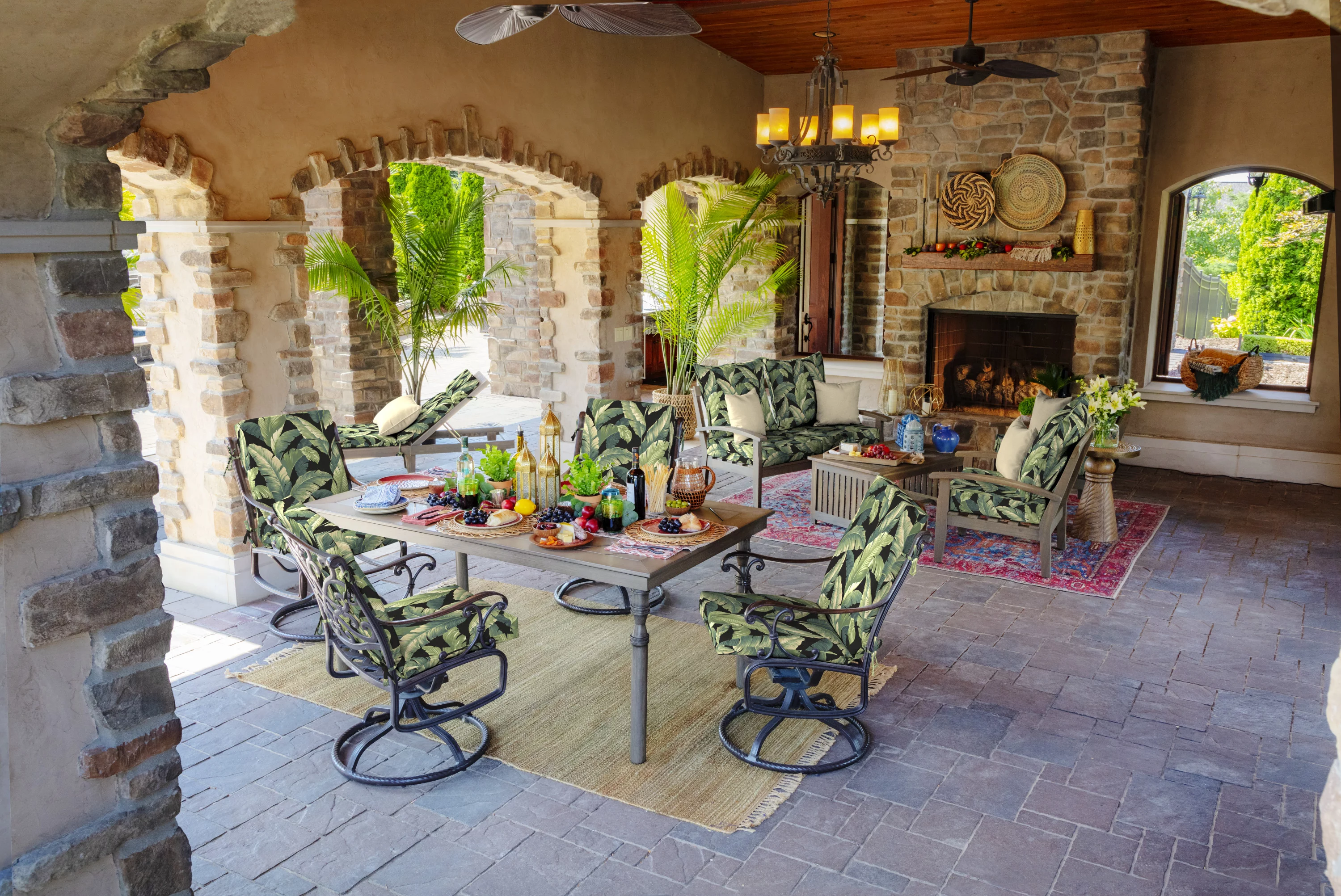 Arden Selections Outdoor Chair Cushion 16.5 x 18, Onyx Cebu