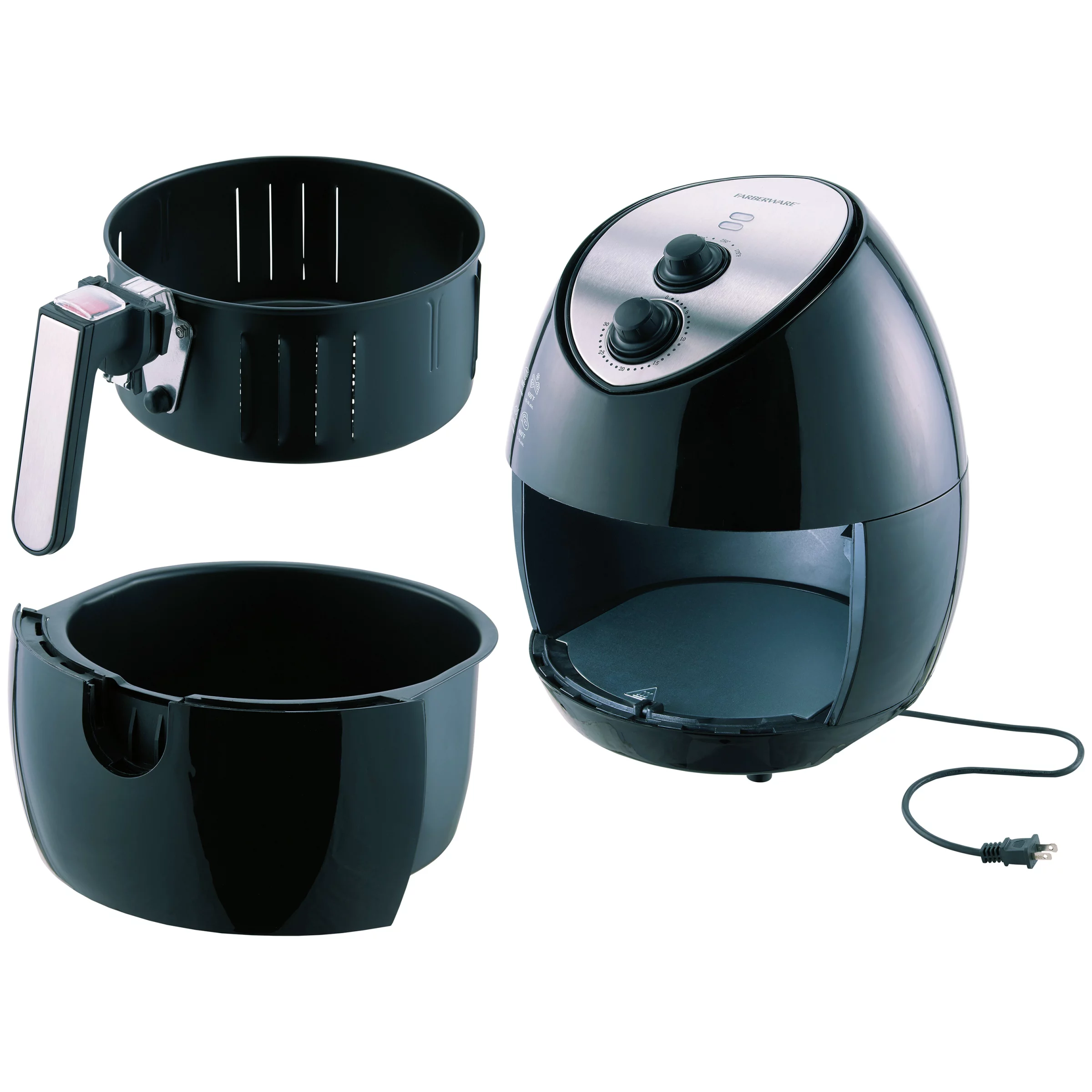 Farberware 3.2 Quart Oil-Less Multi-Functional Air Fryer, Black