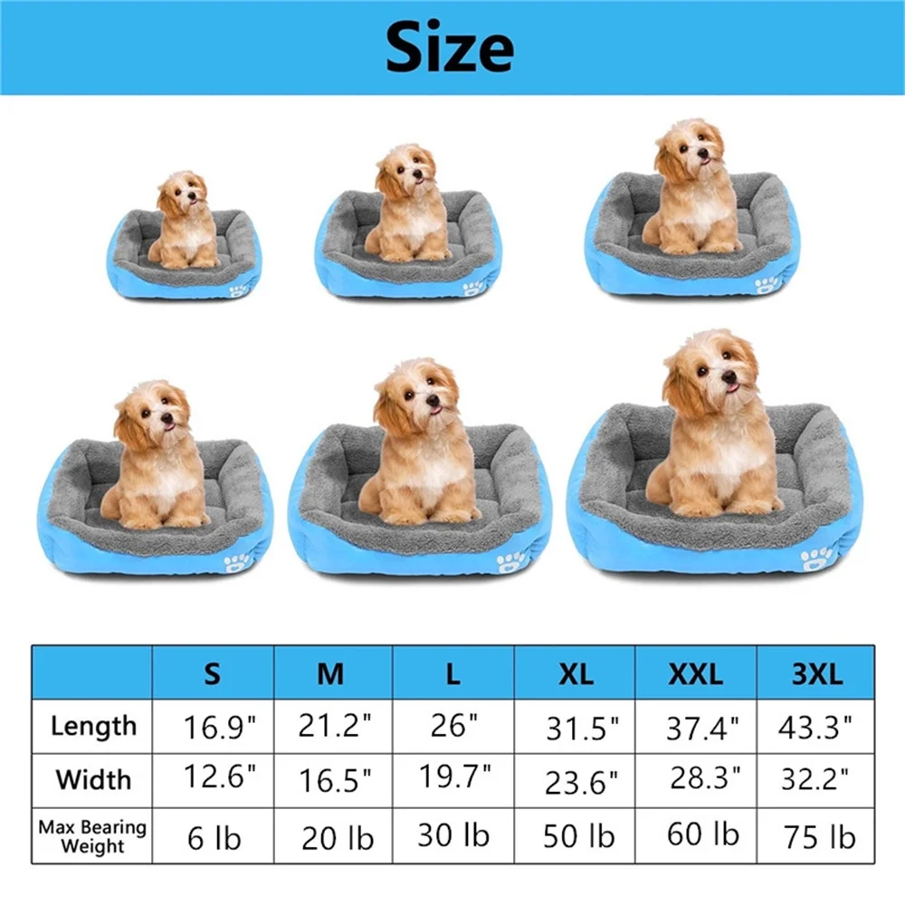 ZBH Dog Beds for Small Dogs Pet Cats Dog Bed  Mat Pet Bed for Indoor Cats Dogs