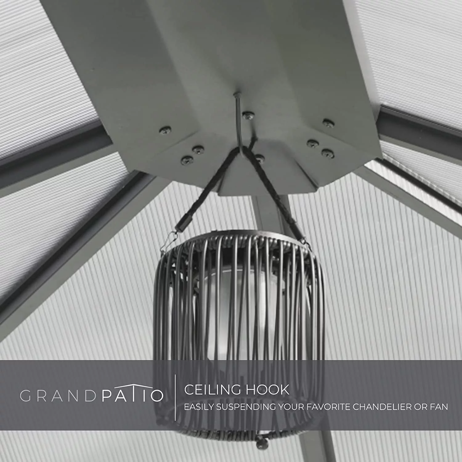 Grand Patio 10x12 Gazebo, Hardtop Gazebo, Single Roof Pergolas Metal Aluminum Frame UV 50+ Outdoor Canopy with Mosquito Netting and Curtains, Outdoor Shelter for Garden, Lawn, Backyard