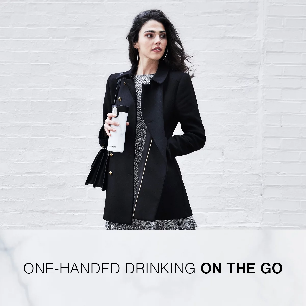 Contigo Couture Pinnacle Stainless Steel Travel Mug with AUTOSEAL Lid Black Shell, 14 fl oz.