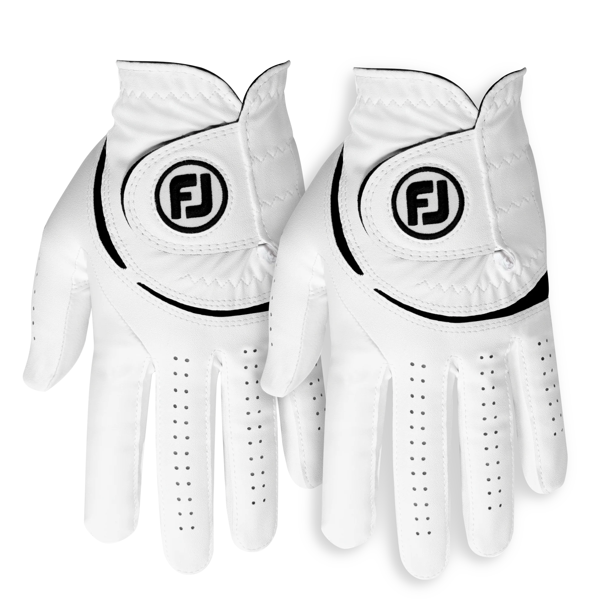 FootJoy 2023 Men's WeatherSof Golf Glove - 2 Pack, Medium/Large, Left Handed, White