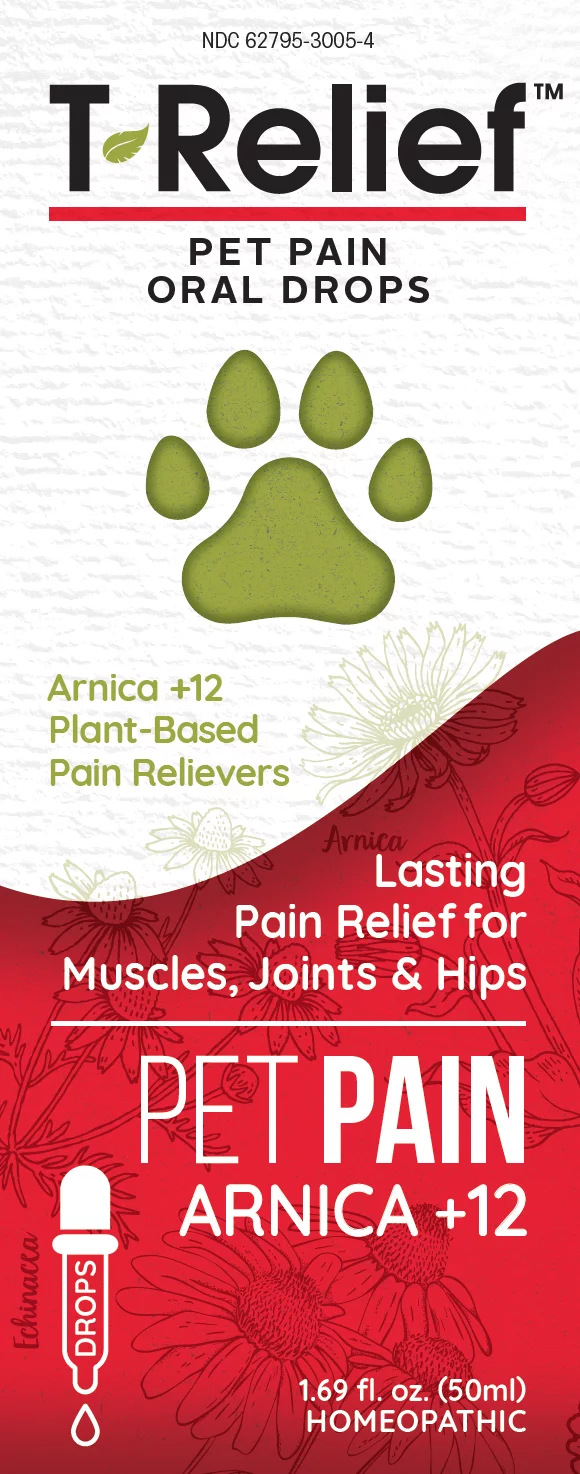 MediNatura T-Relief Pet Pain Relief, Natural Homeopathic, 50 ml Oral Drops