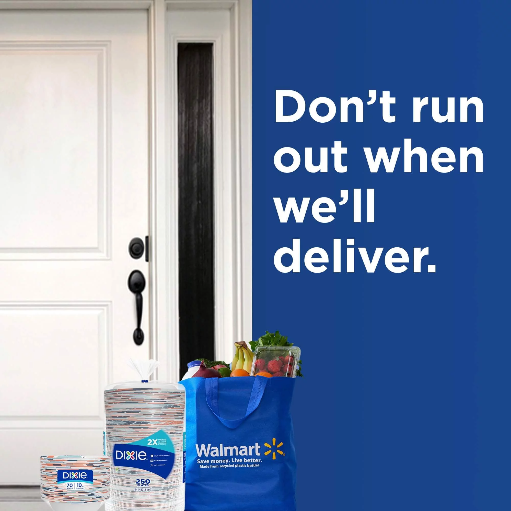 Dixie Disposable Paper Plates, Multicolor, 8.5 in, 400 Count (2-Pack of 200 Count)