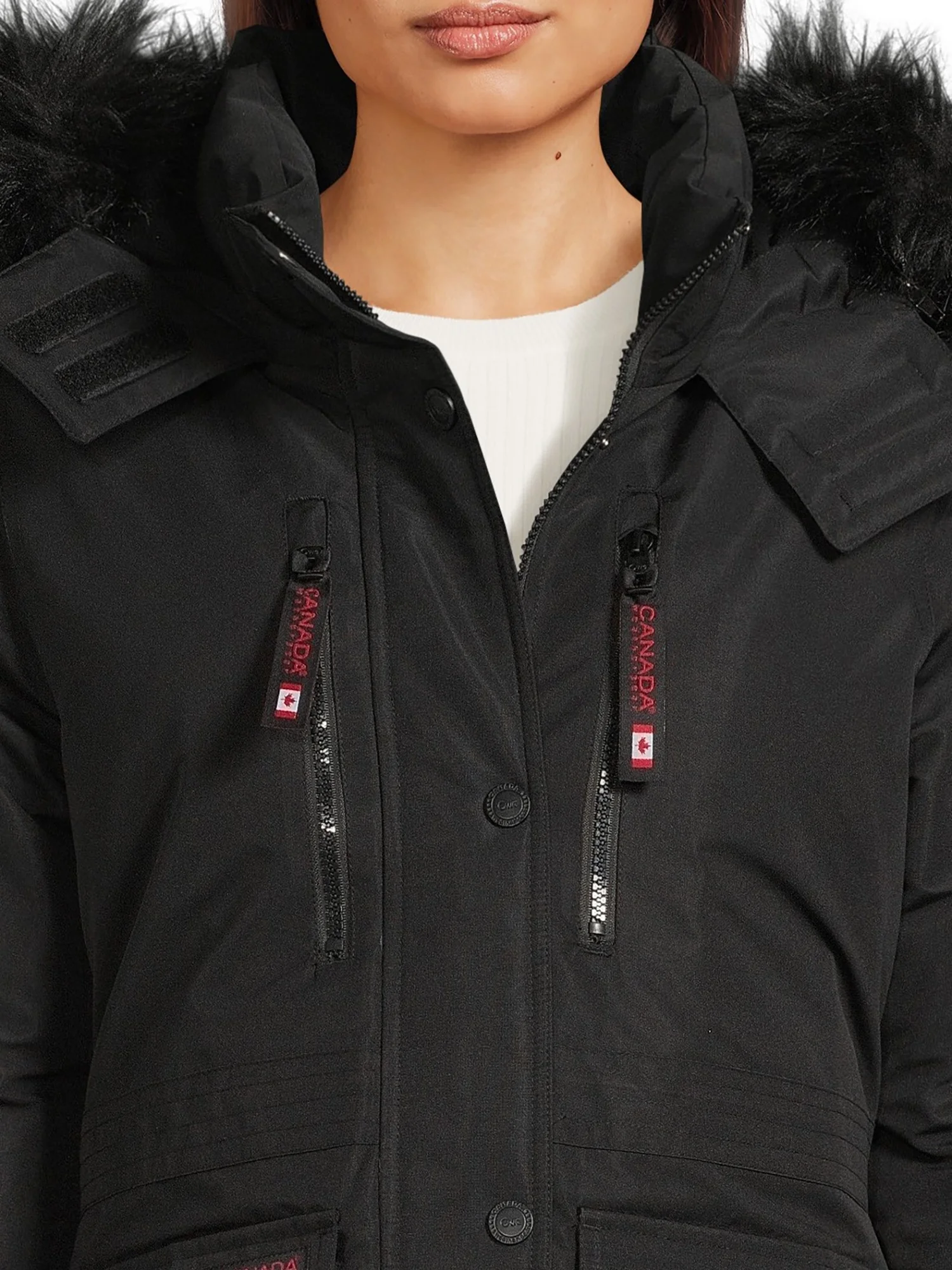 Canada Weather Gear Women's Classic Long Parka Jacket with Hood