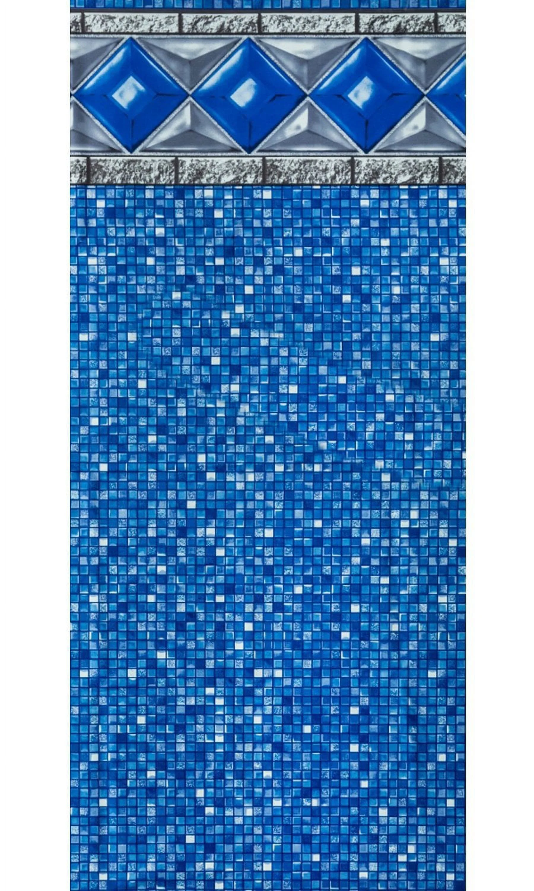 SmartLine 18' Round Crystal Tile Unibead Liner For Above Ground Swimming Pools, 54
