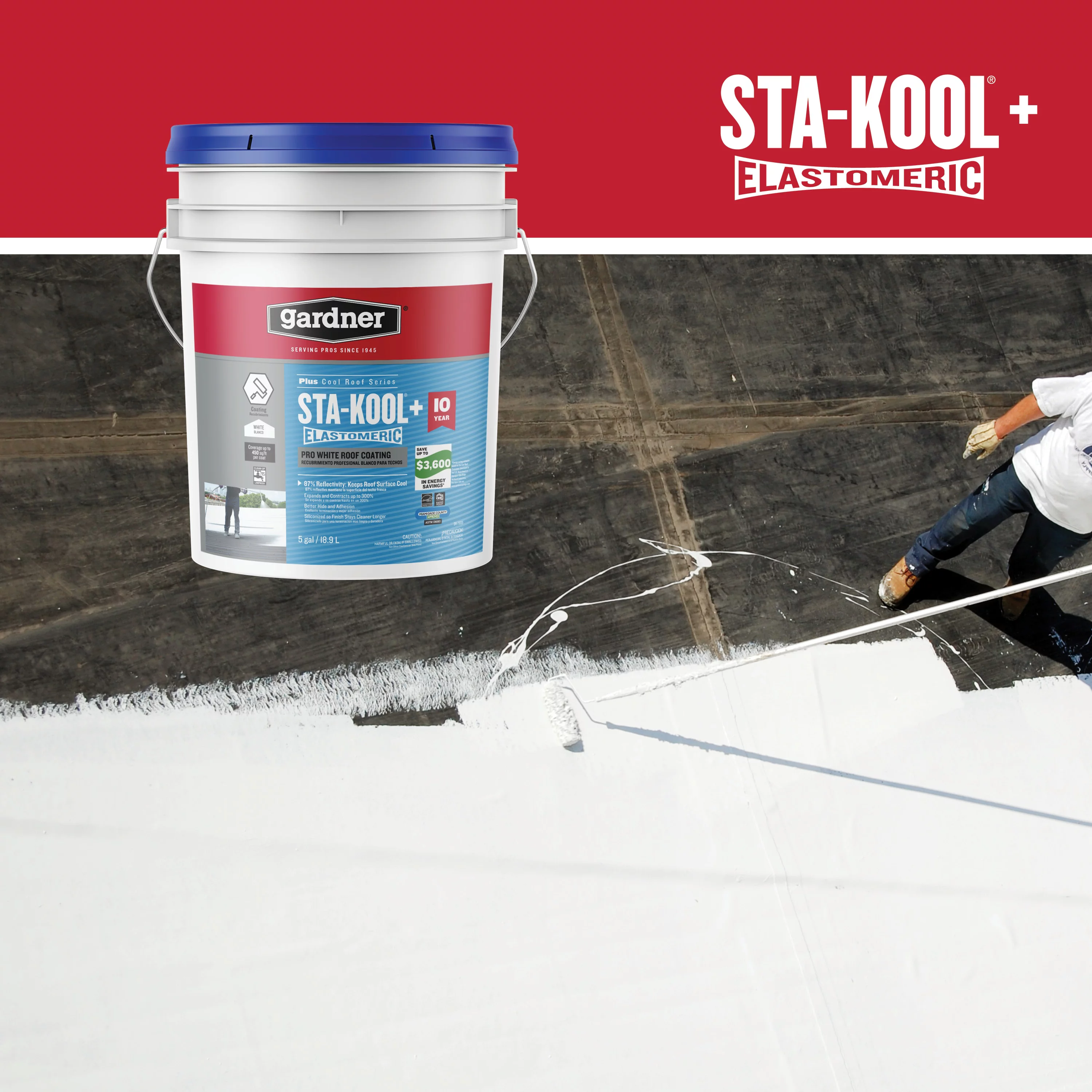 Gardner-Gibson Sta-Kool 10-Year PRO Elastomeric Roof Coating