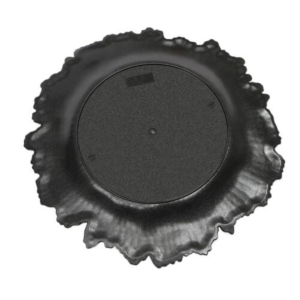 24pcs Modern Charger Plates Round Plastic Reef Plate Dinner Plates 12.6in