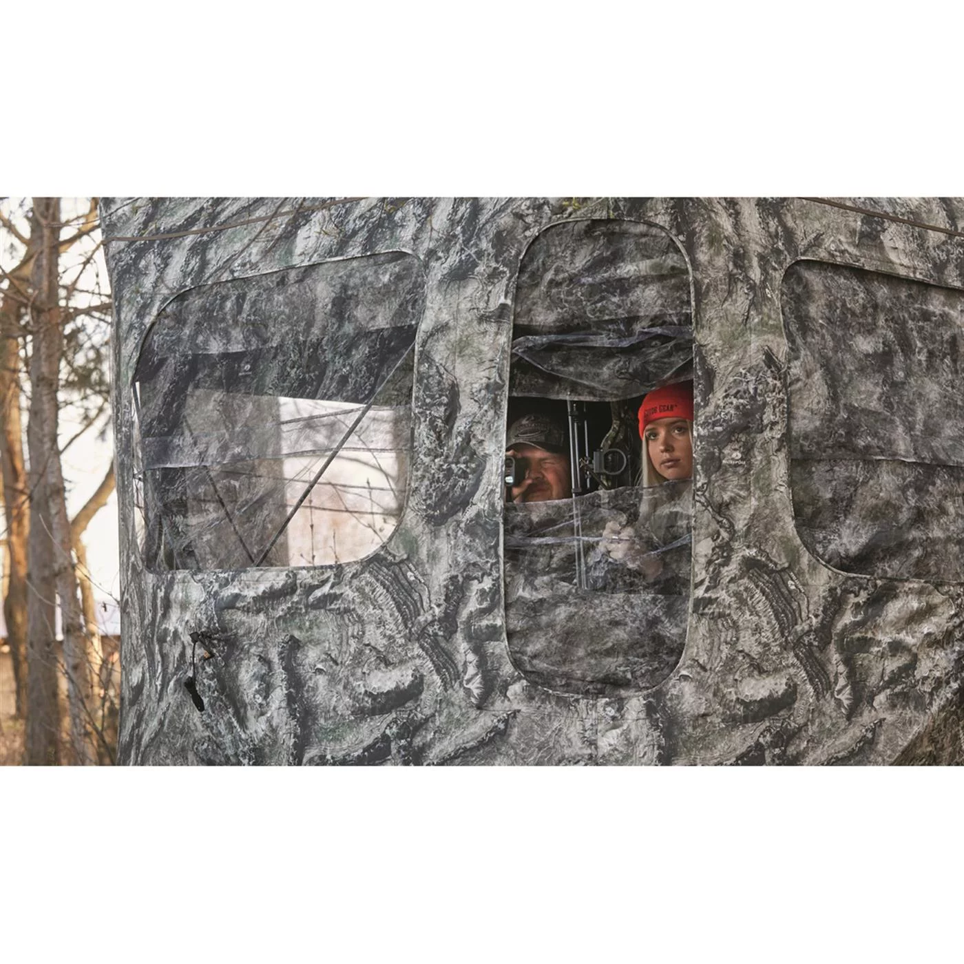 Guide Gear Field General 4-Star Hunting Ground Blind, 1 Man Person Tent, Turkey, Duck, Deer Hunting Gear Equipment Accessories