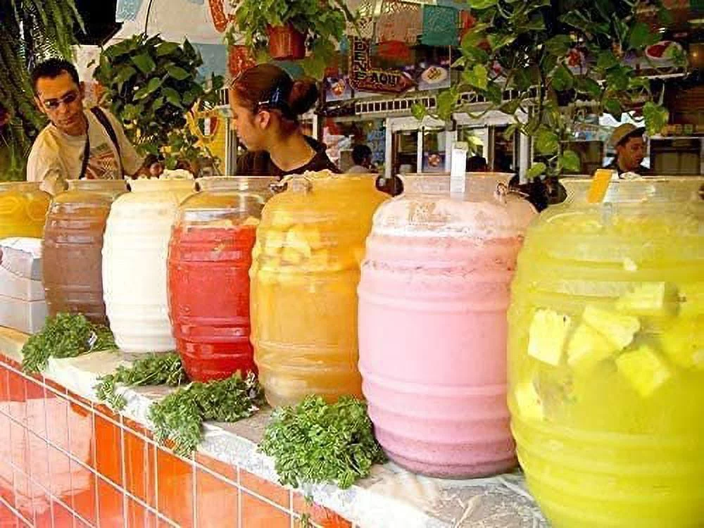 5 Gallon Vitrolero Jug with Lid - Aguas Frescas Plastic Water Container - Mexican Drink Dispenser - Ideal for Agua fresca and Juice - BPA Free