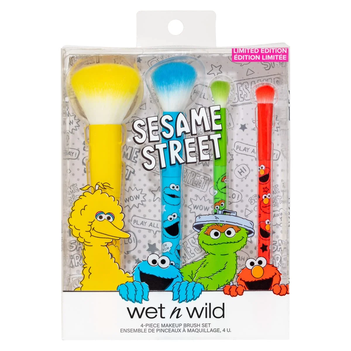 Wet N Wild Sesame Street SESAME STREET 4-PIECE MAKEUP BRUSH SET