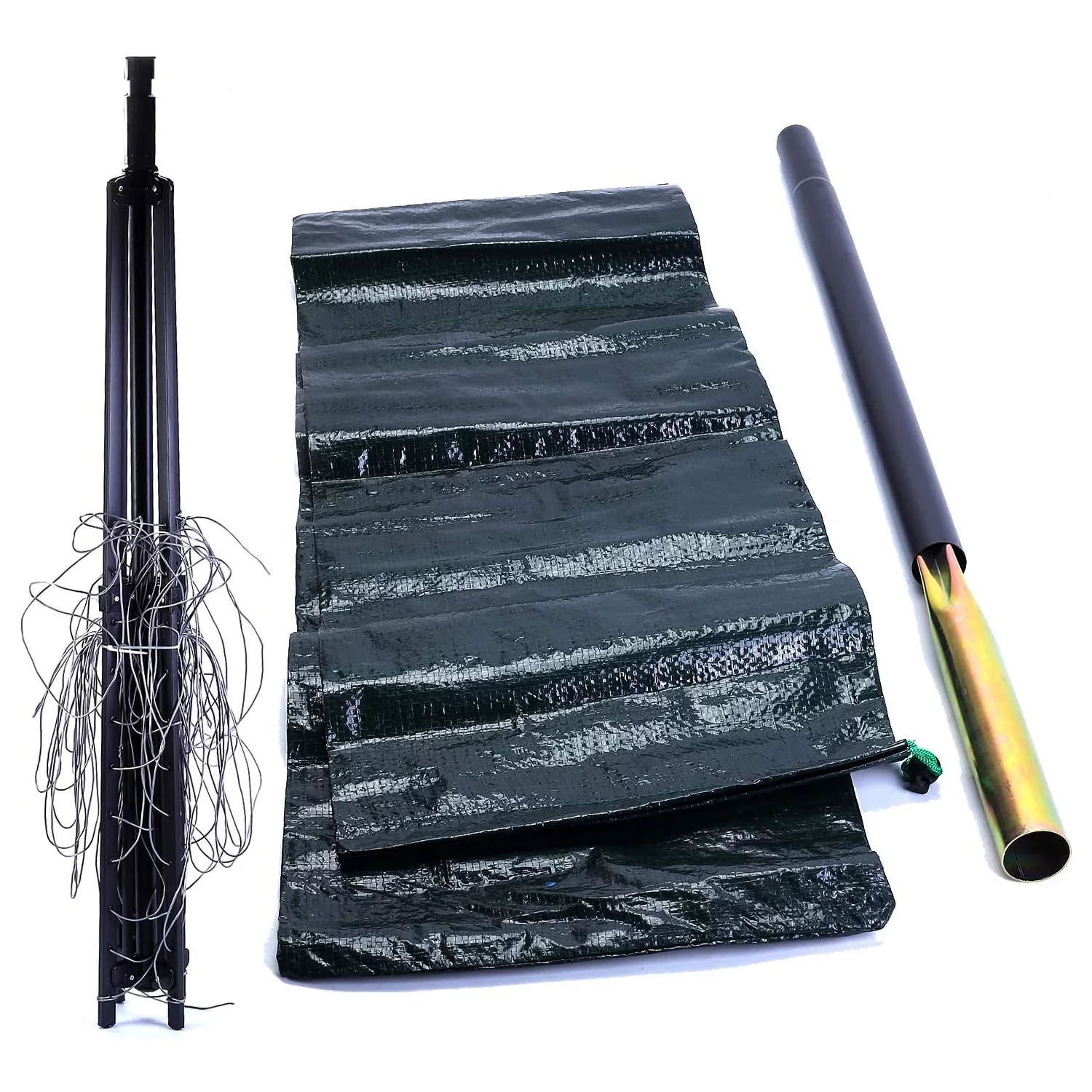 tonchean Rotary Outdoor Umbrella Drying Rack - Foldable Aluminum 4 Arms Adjustable 70.9