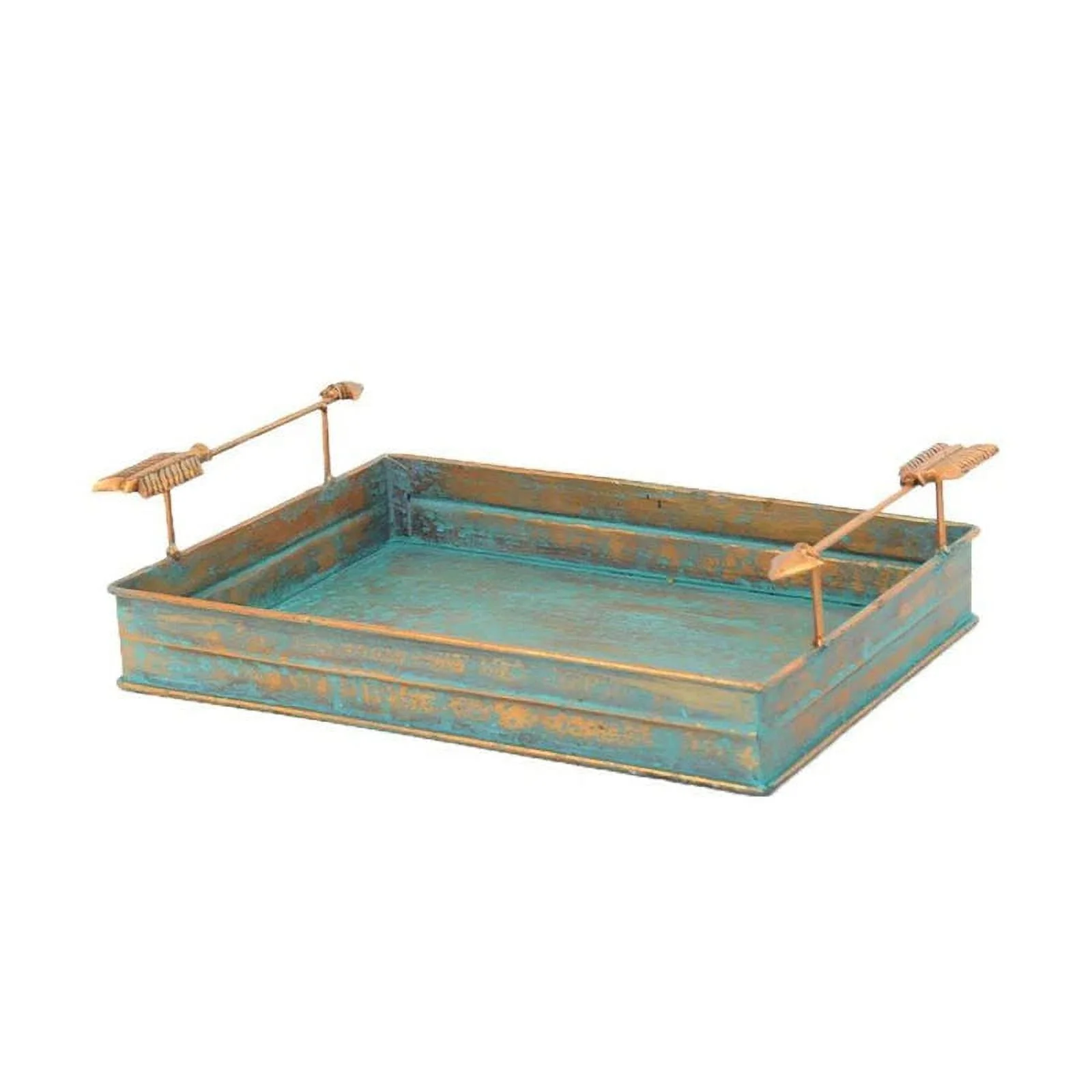 Hiend Accents Unisex Patina Ceramic Dish Set Turquoise One Size
