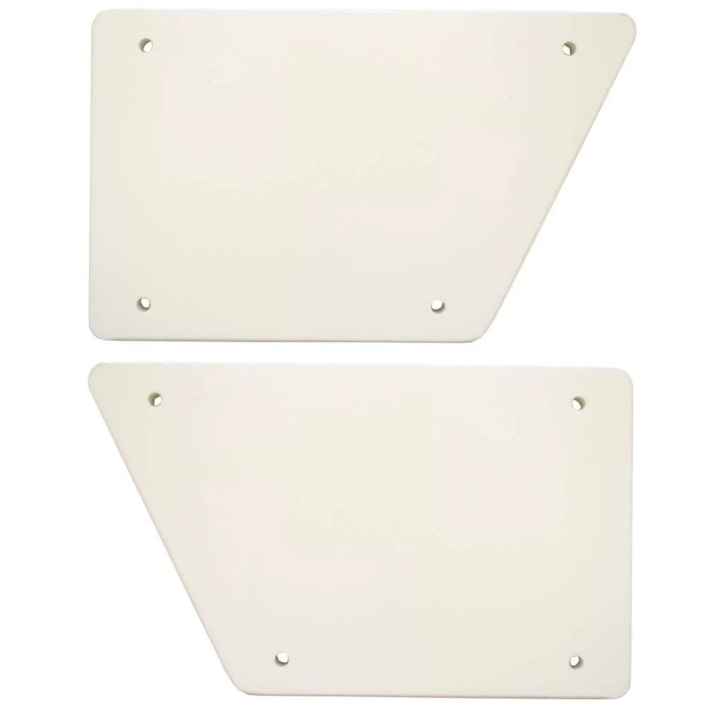 PowerQuest Boat Step Pads 50244 | 7 3/8 x 4 1/2 Inch White (Set of 2)