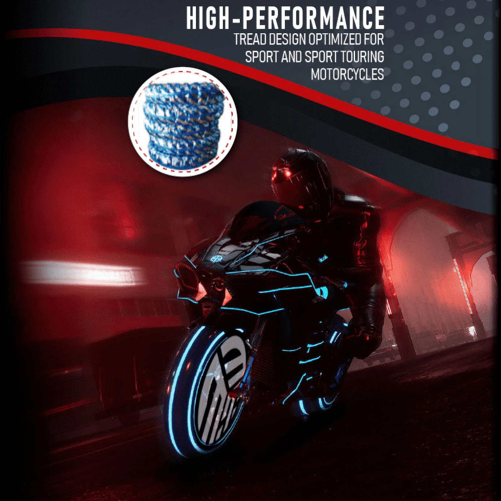 190/55-17 & 120/70-17 MMT® Motorcycle Tire SET 190/55ZR17 + 120/70-17 (DOT 2123)