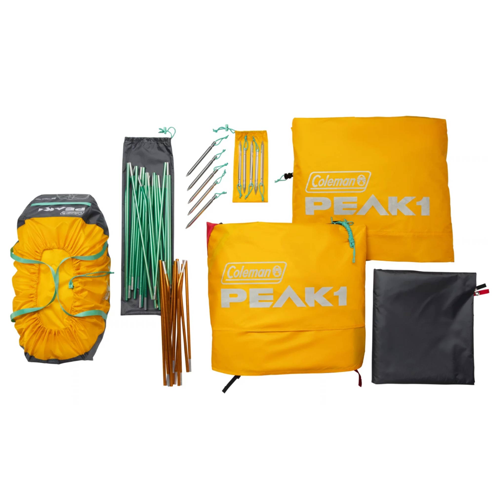 Coleman PEAK1 Premium 4 Person Backpacking Tent w/Waterproof Fabric