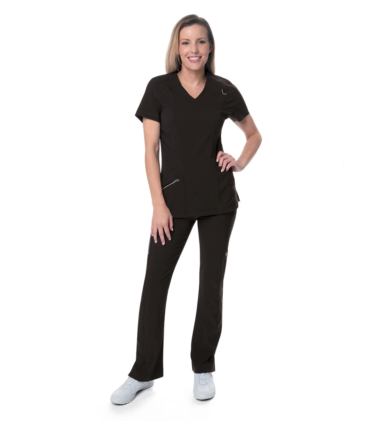 Urbane Women's Align Contemporary Slim Fit Fade Resistant 3 Pockets Pull On Cargo Scrub, Style 9333
