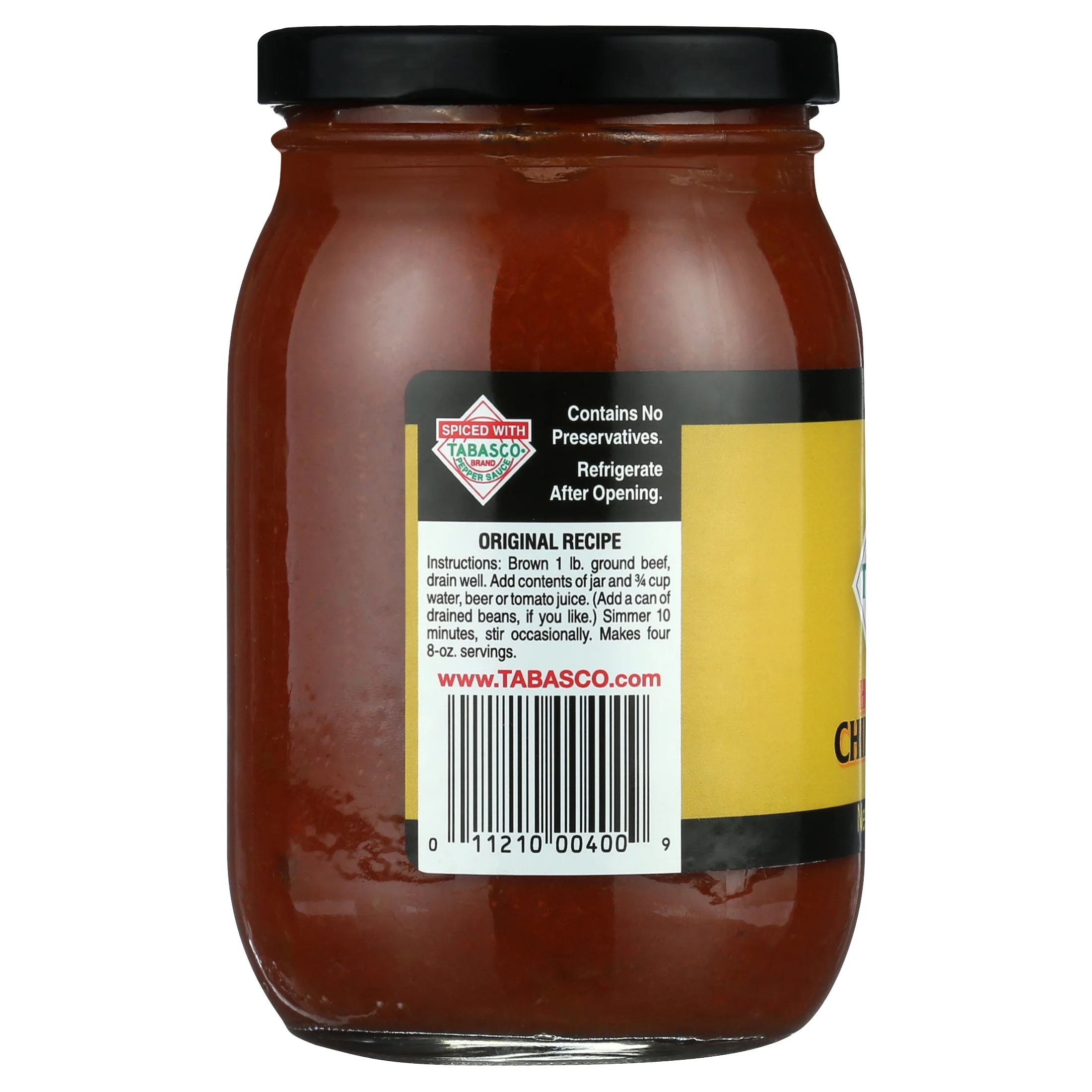 Tabasco Homestyle Chili Starter, 16 oz