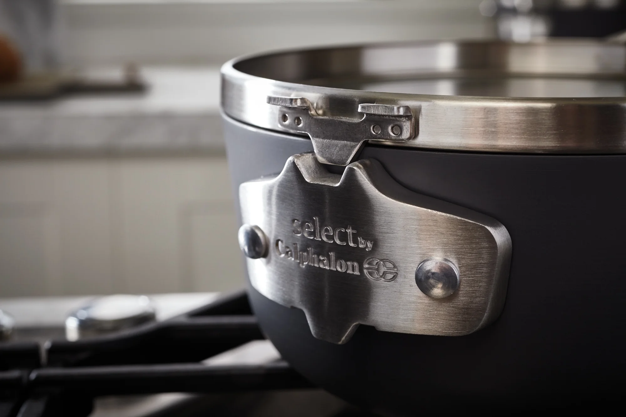 Select by Calphalon Space-Saving Hard Anodized Nonstick Pots and Pans, 14-Piece Cookware and Utensil Set