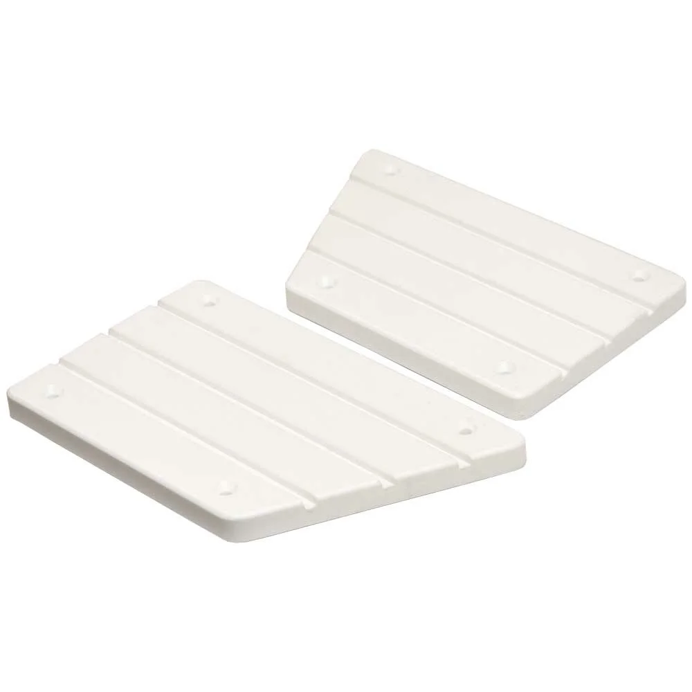 PowerQuest Boat Step Pads 50244 | 7 3/8 x 4 1/2 Inch White (Set of 2)