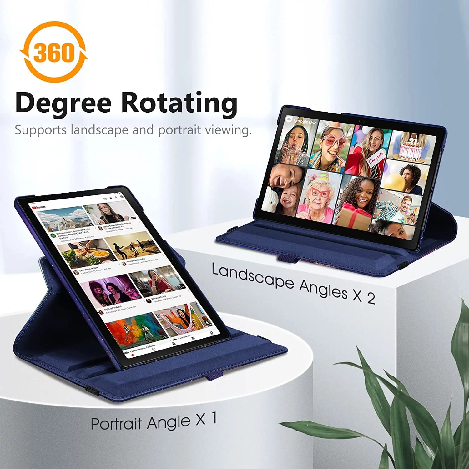 Fintie Rotating Case for Samsung Galaxy Tab A8 10.5 inch 2022 Tabelt Model SM-X200/X205/X207,360 Degree Swivel Stand Protective Cover with Auto Sleep/Wake, Galaxy