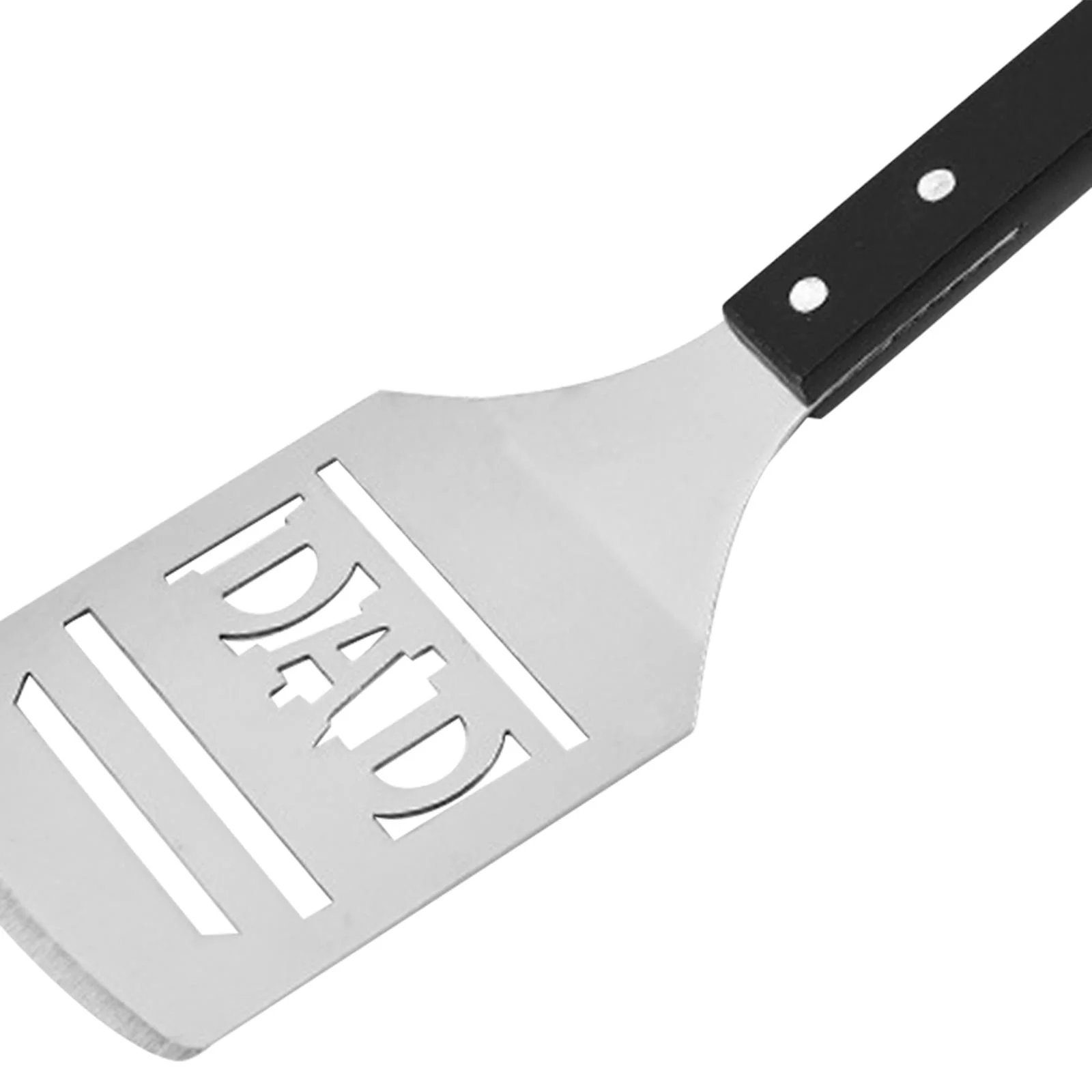 perfk BBQ Spatula Nice Dad Birthday Gift Grilling Accessories for Cooking Bread Salad black