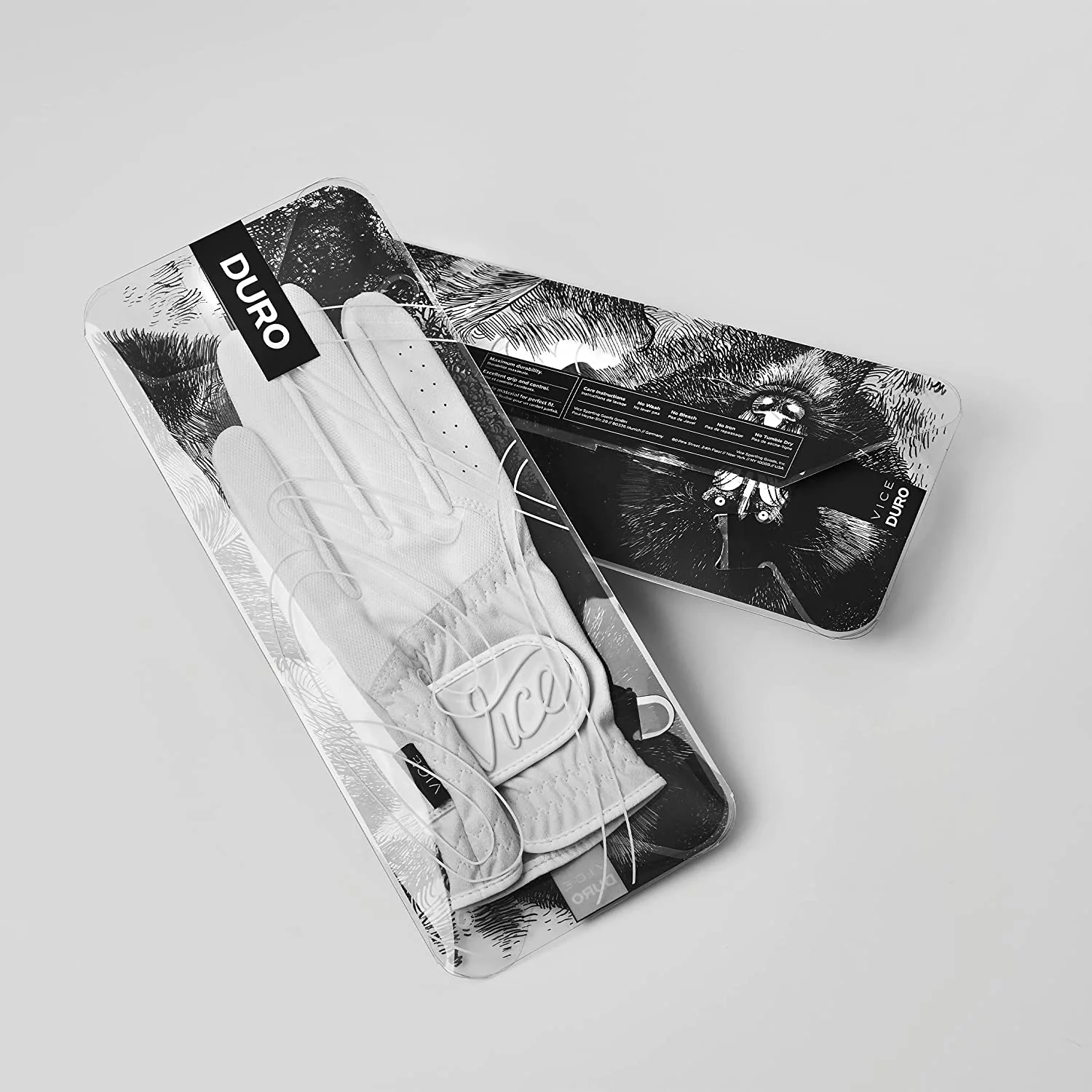 Vice Golf Duro White | Golf Glove | Great Fit and Feel | Left Hand Large