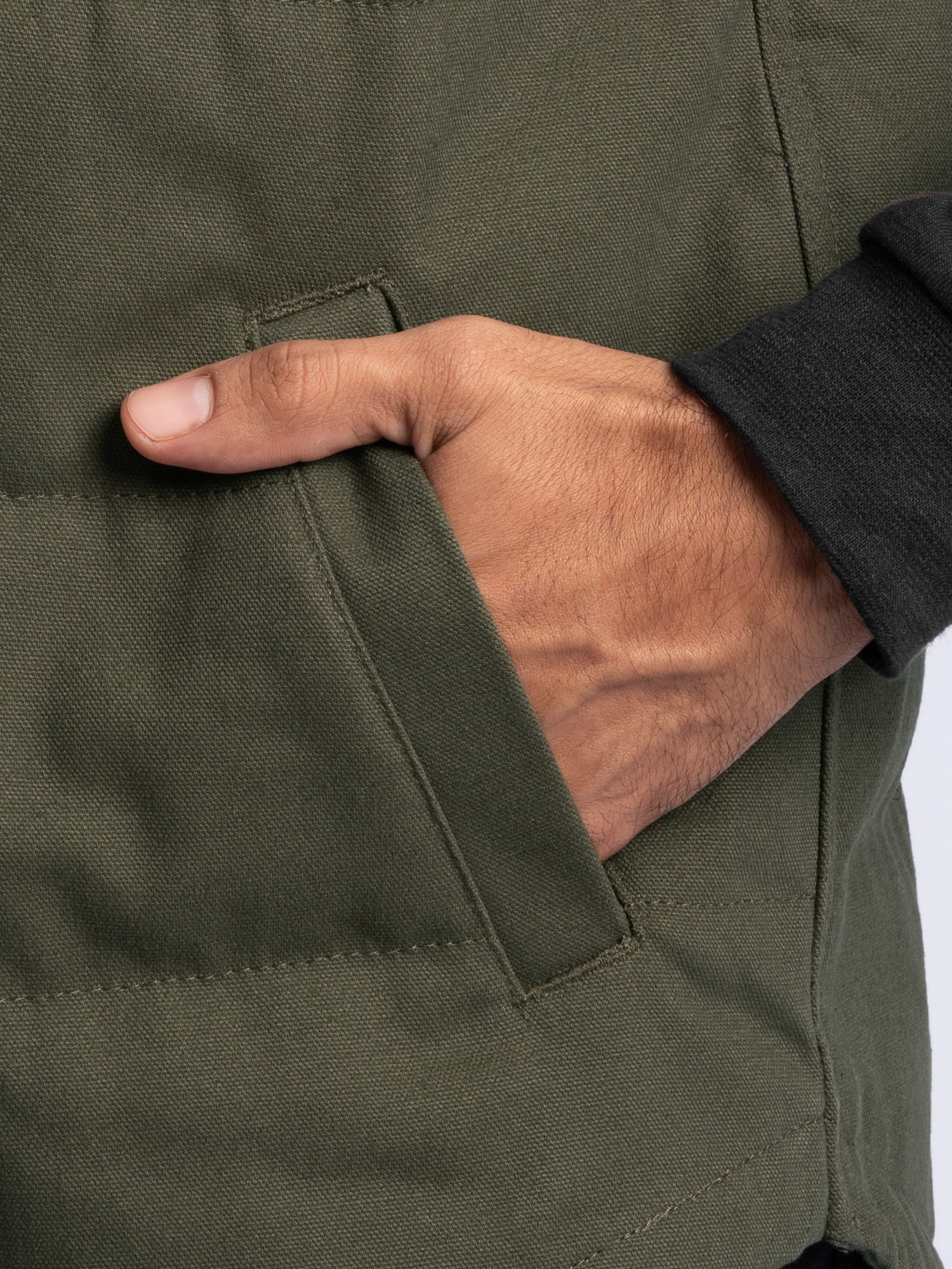 Wrangler Workwear Men's Quilted Duck Work Vest, Size Small to 3XL (Men's and Big Men's)