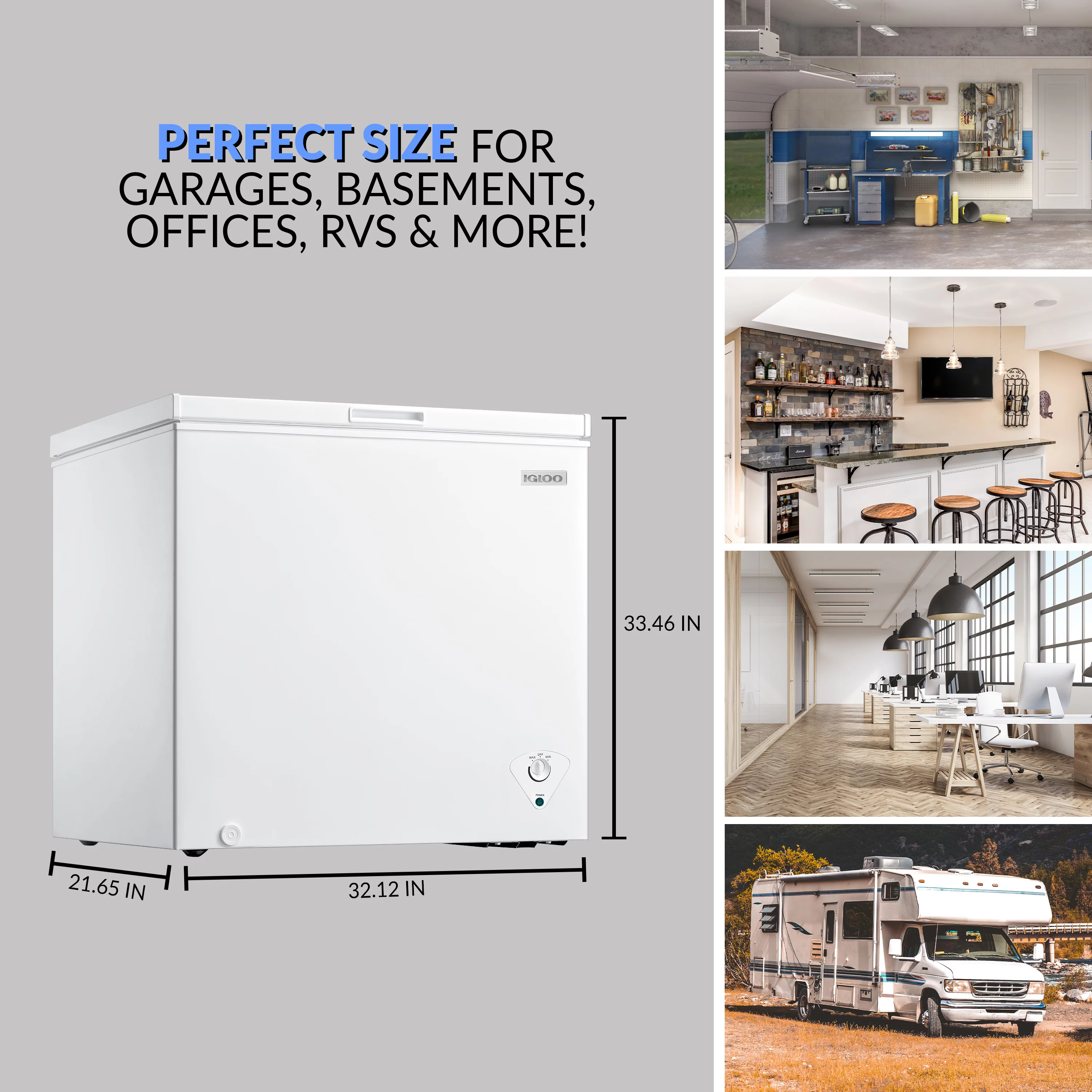 Igloo ICFMD70WH6A 7.0 CU. FT. Chest Freezer